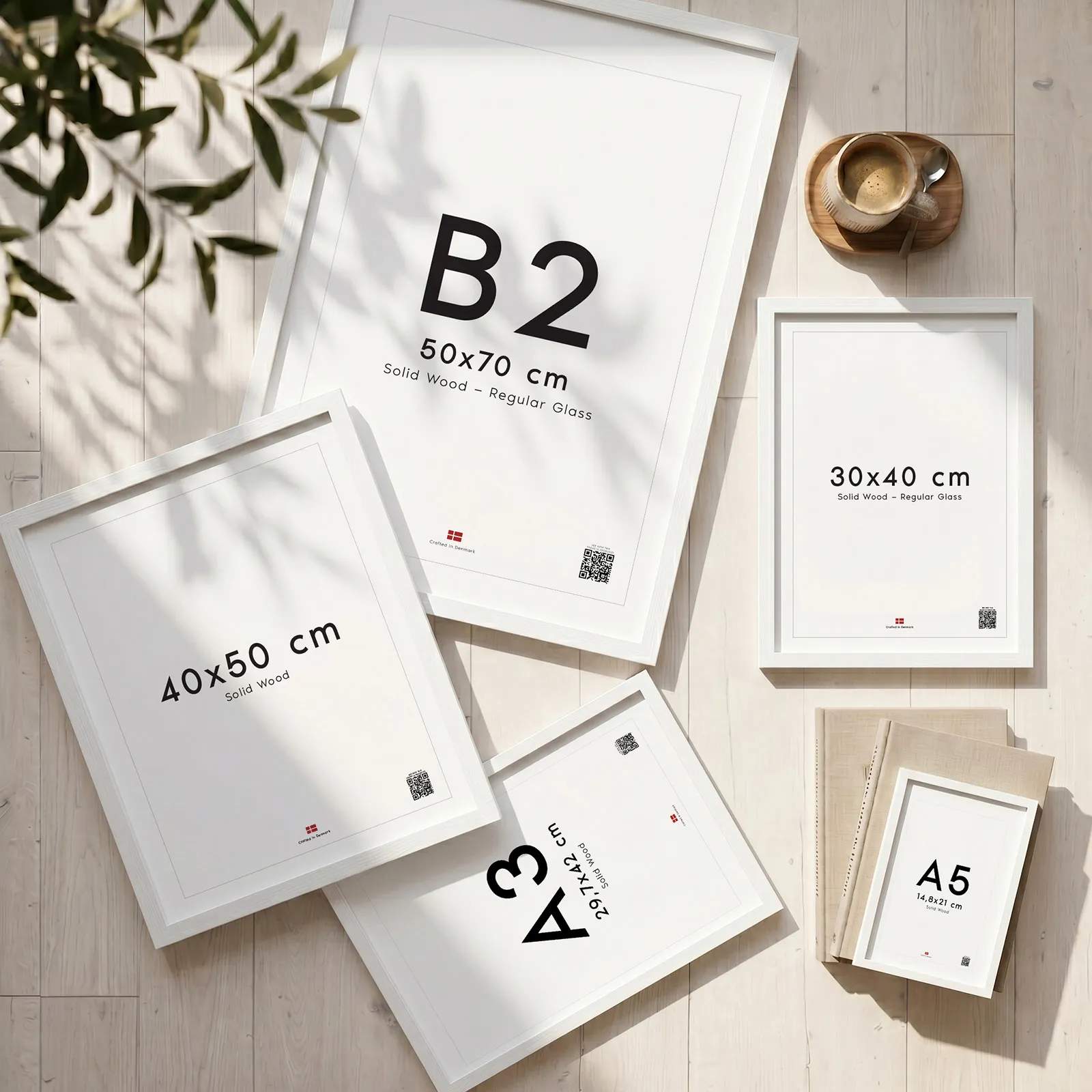 Poster&Frame Billedrammer Billedramme i Hvid, B100 x L70 cm, 4