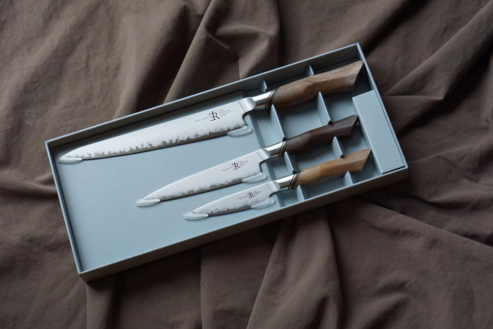 Ryda Knives Knivsæt A30 Skæresæt - 3 dele i rustfrit stål/brun, 2