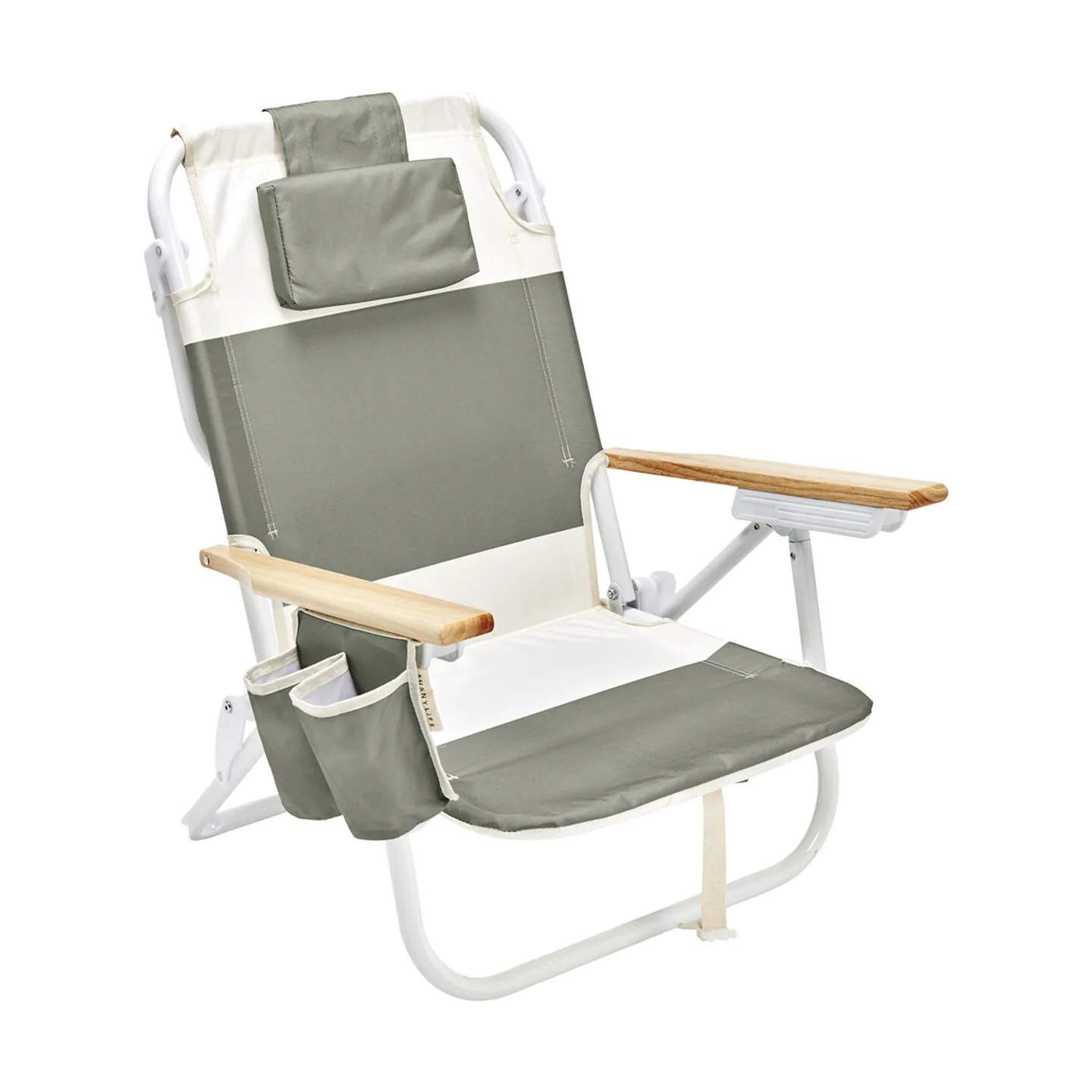 Sunnylife Liggestole Seagrass Strandstol i Seagrass Sage, 1
