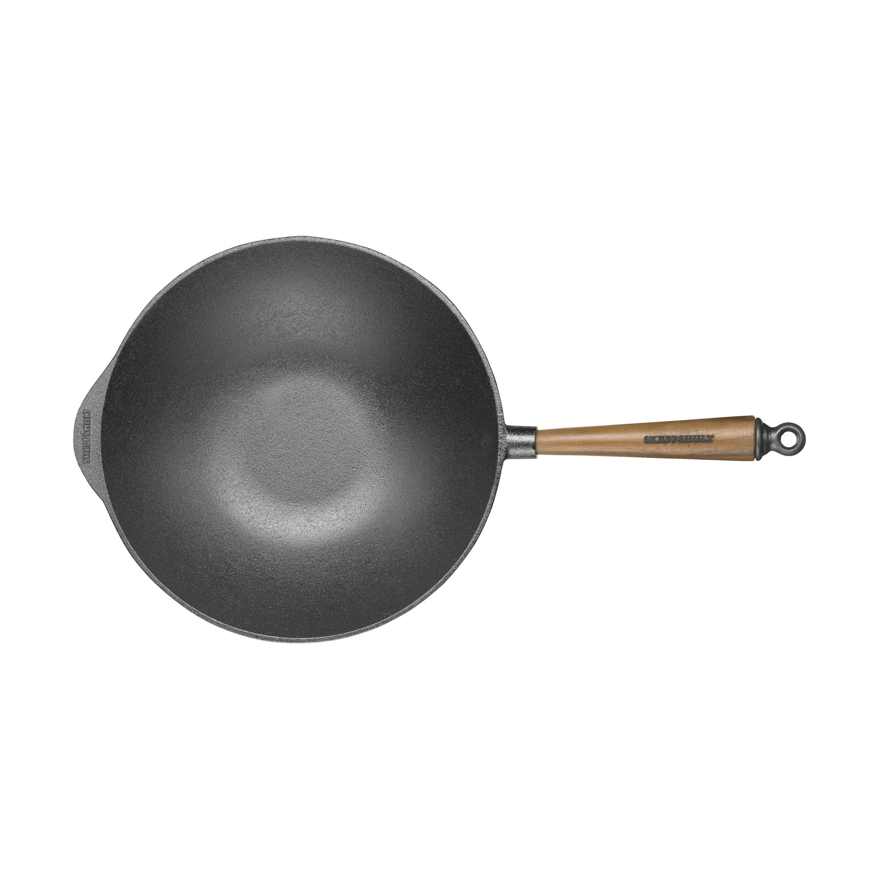 Skeppshult Wokpander Walnut Valnød Wok i Sort/Træ, 30 cm, 3