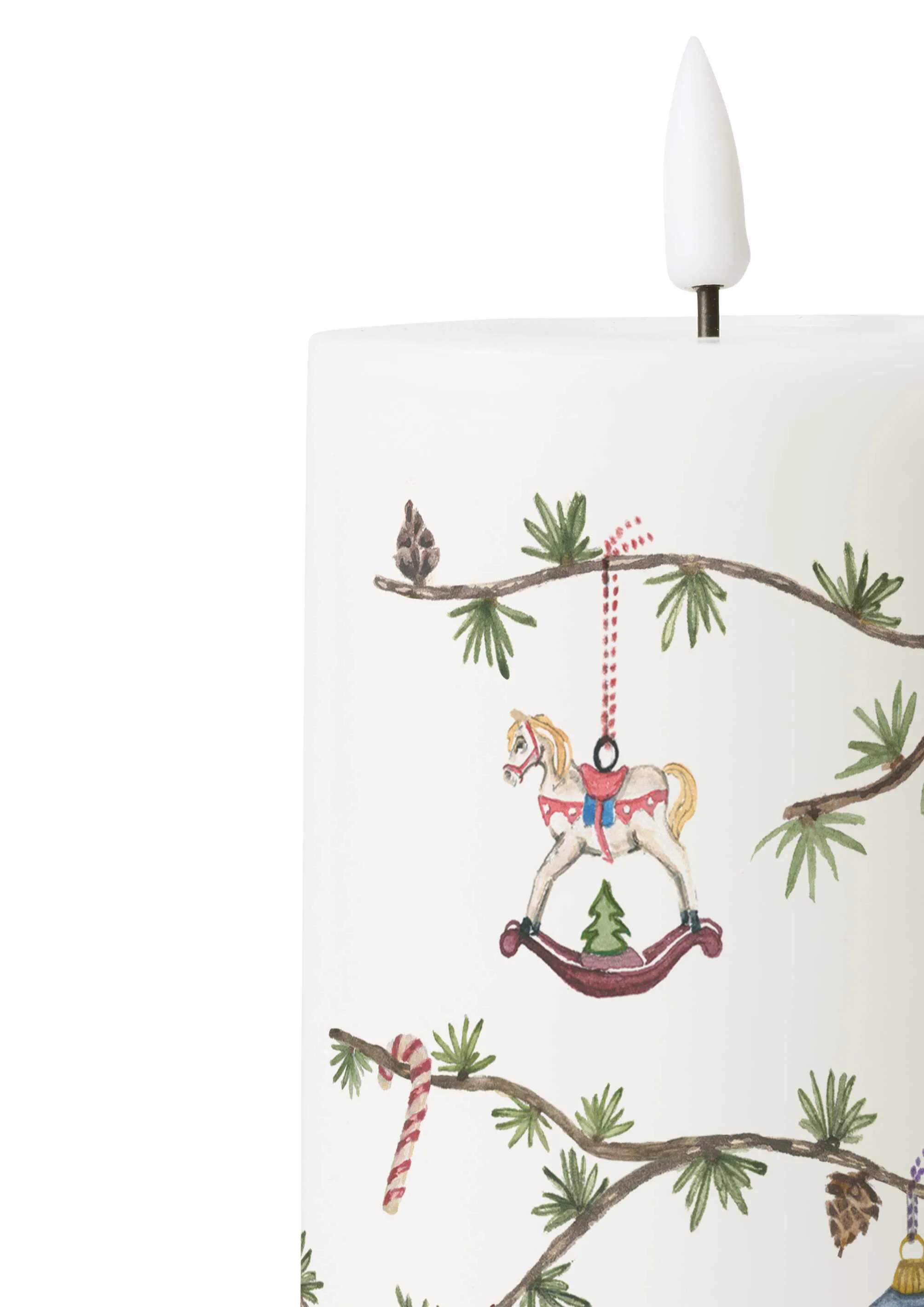 Kähler LED-lys Hammershøi Jul LED Bloklys - 3 stk. i Hvid, 2
