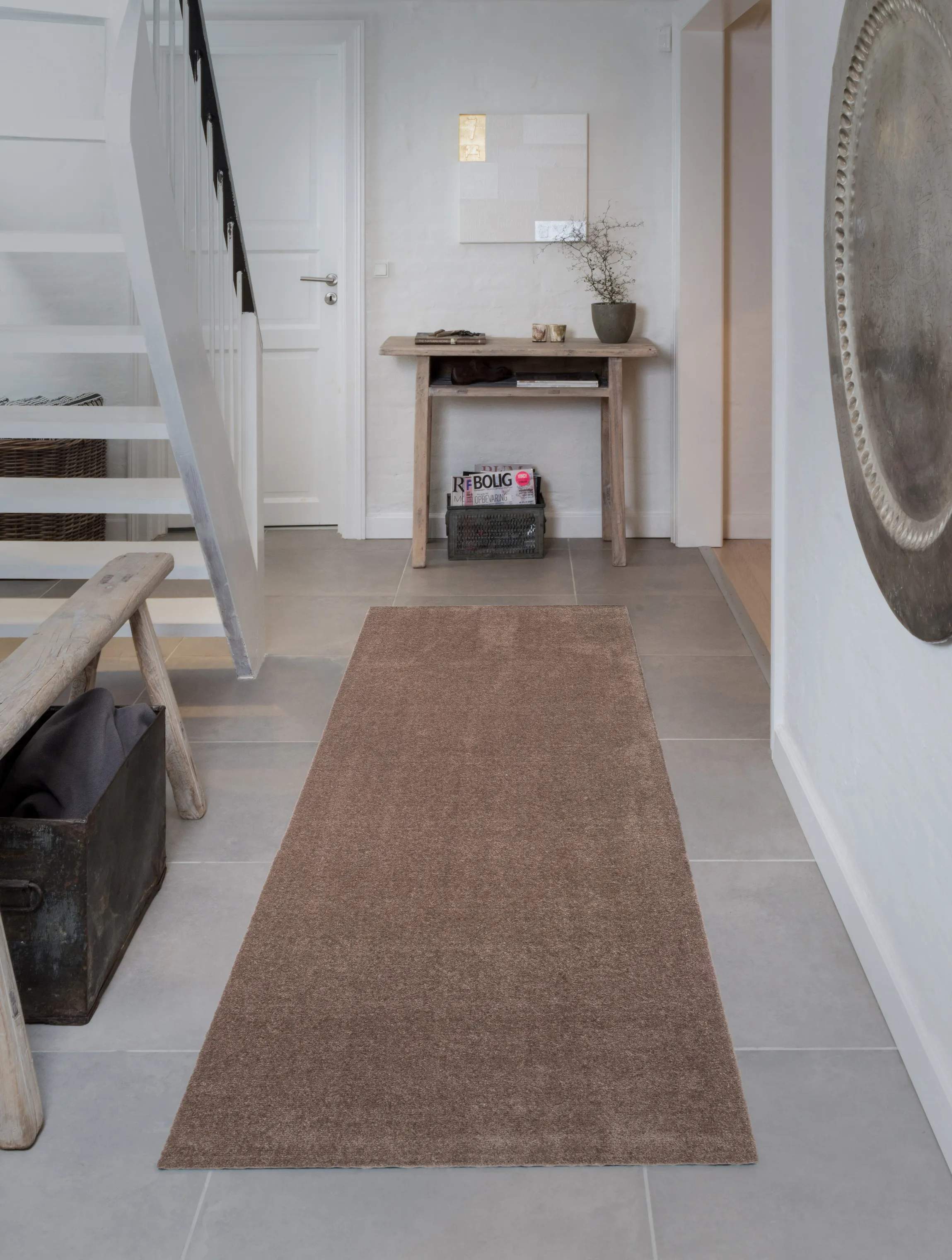 Tica Copenhagen Gulvtæpper Uni Color Gulvtæppe i Beige/sand , B90 x L200 cm, 3