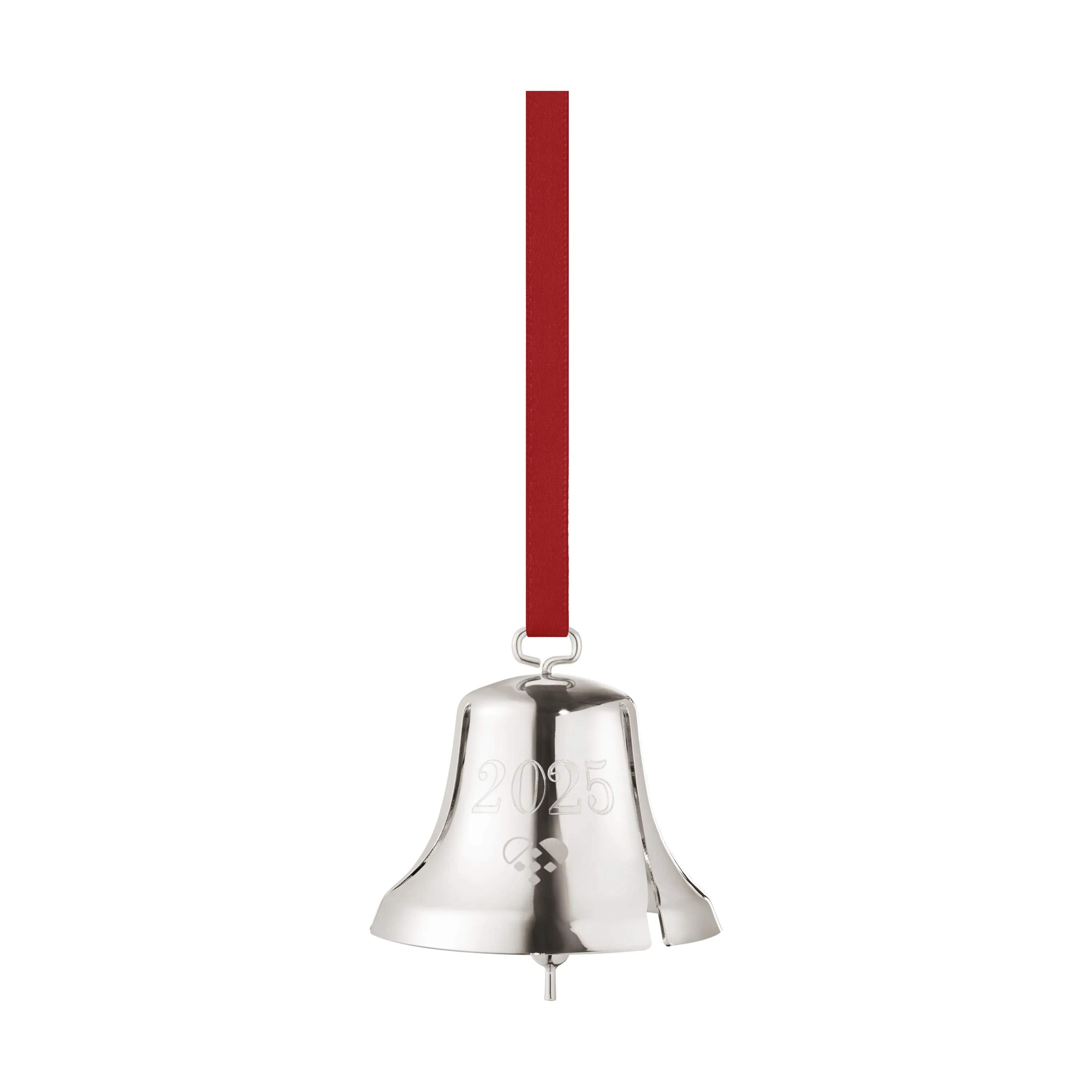 CC 2025 Juleornament - Klokke, sølv, large