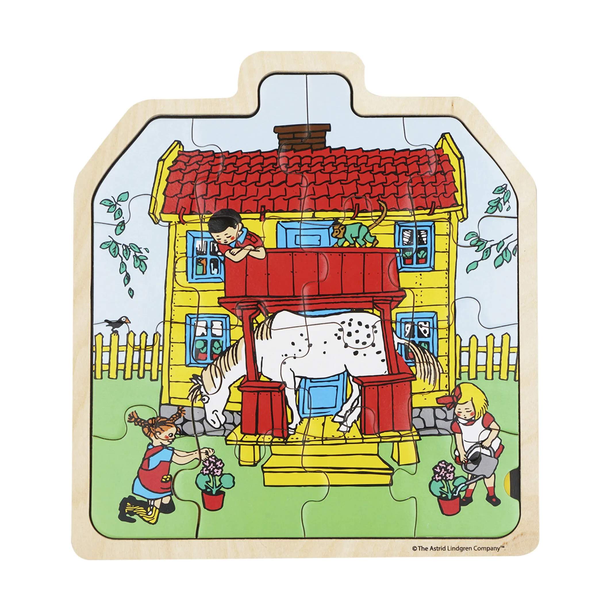 Barbo Toys Puslespil Pippi Langstrømpe Pippi Langstrømpe Puslespil - Huset i Multifarvet, 1