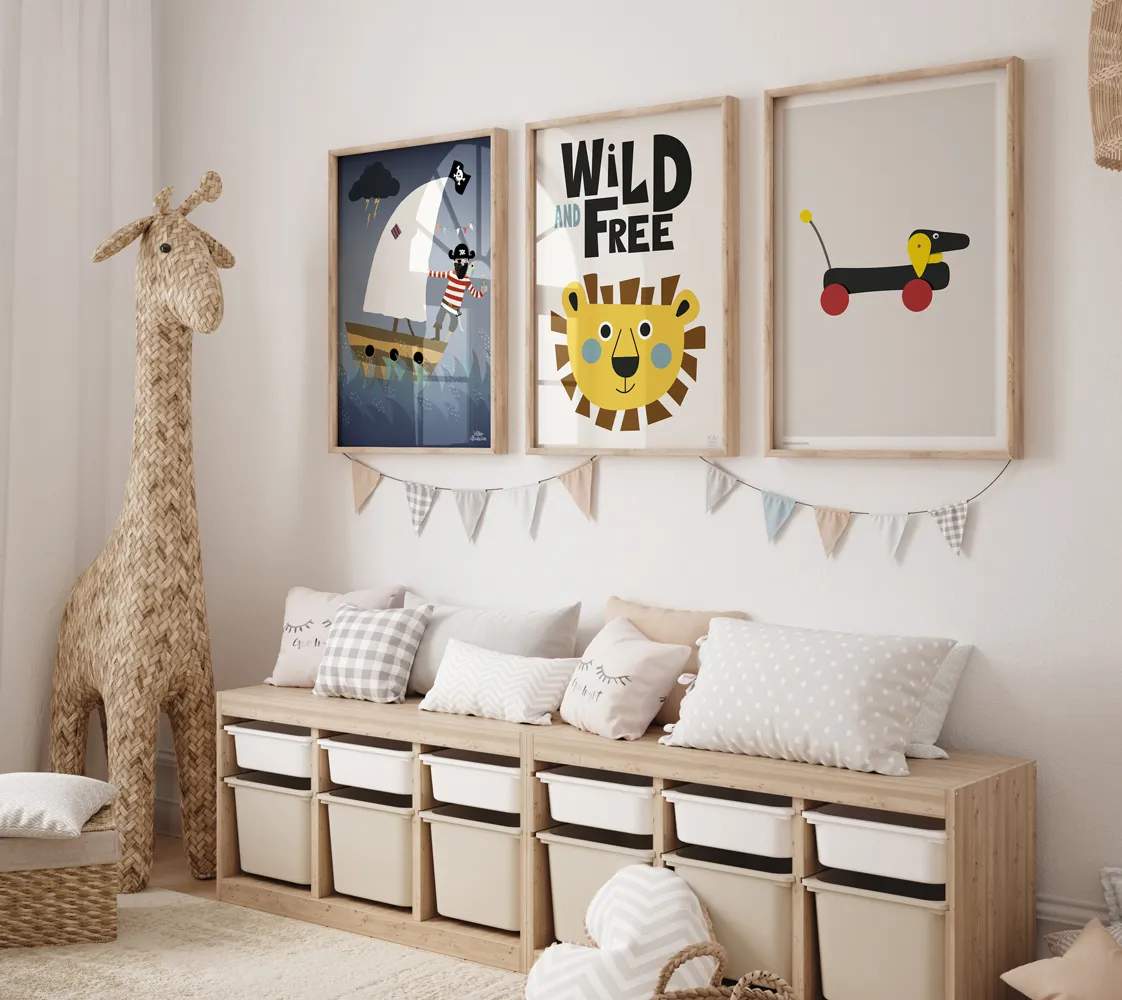 Poster&Frame Plakater Plakat - Hunden i B30 x L40 cm, 2