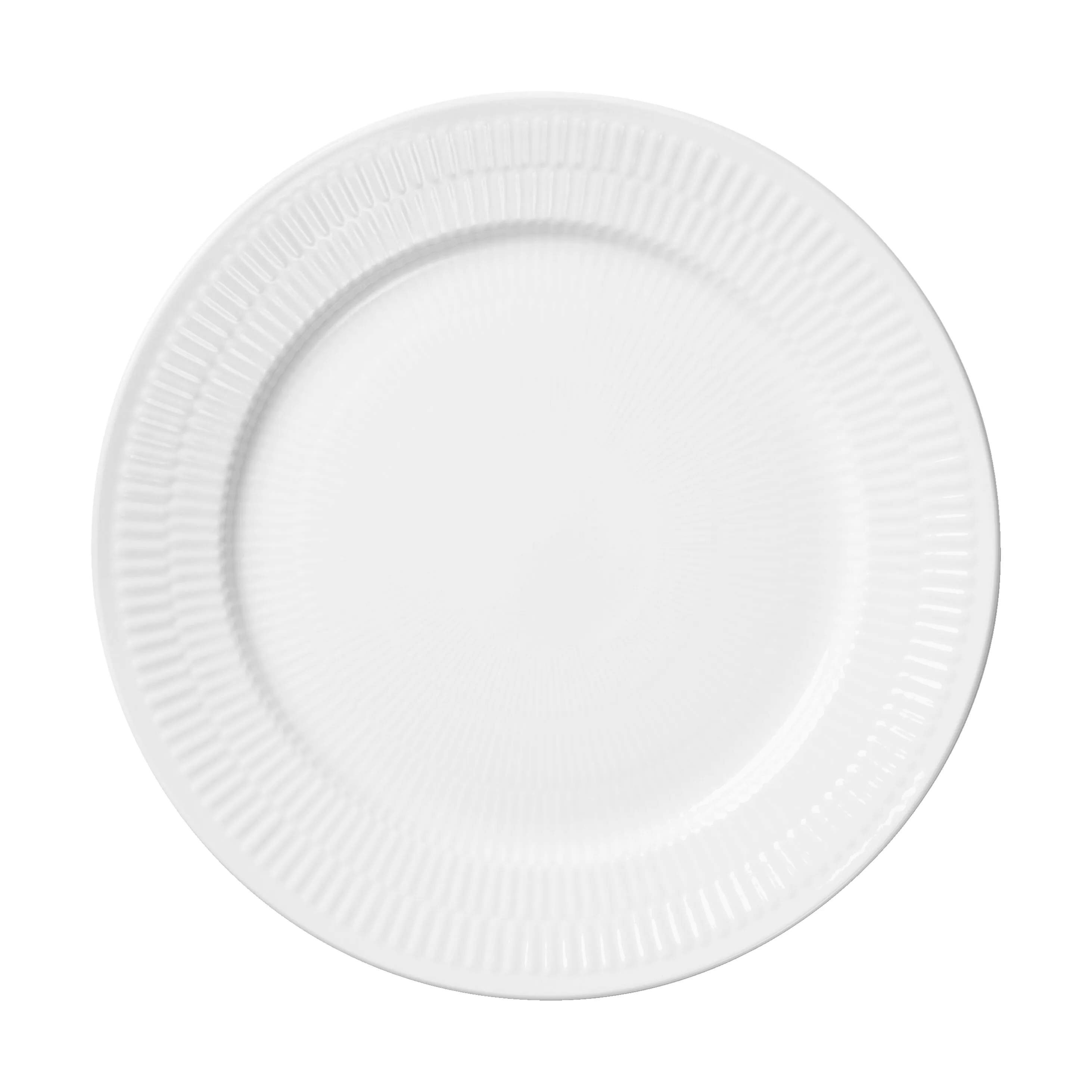 Royal Copenhagen Kagetallerkener Hvid Riflet Kagetallerken i Hvid, 19 cm, 1