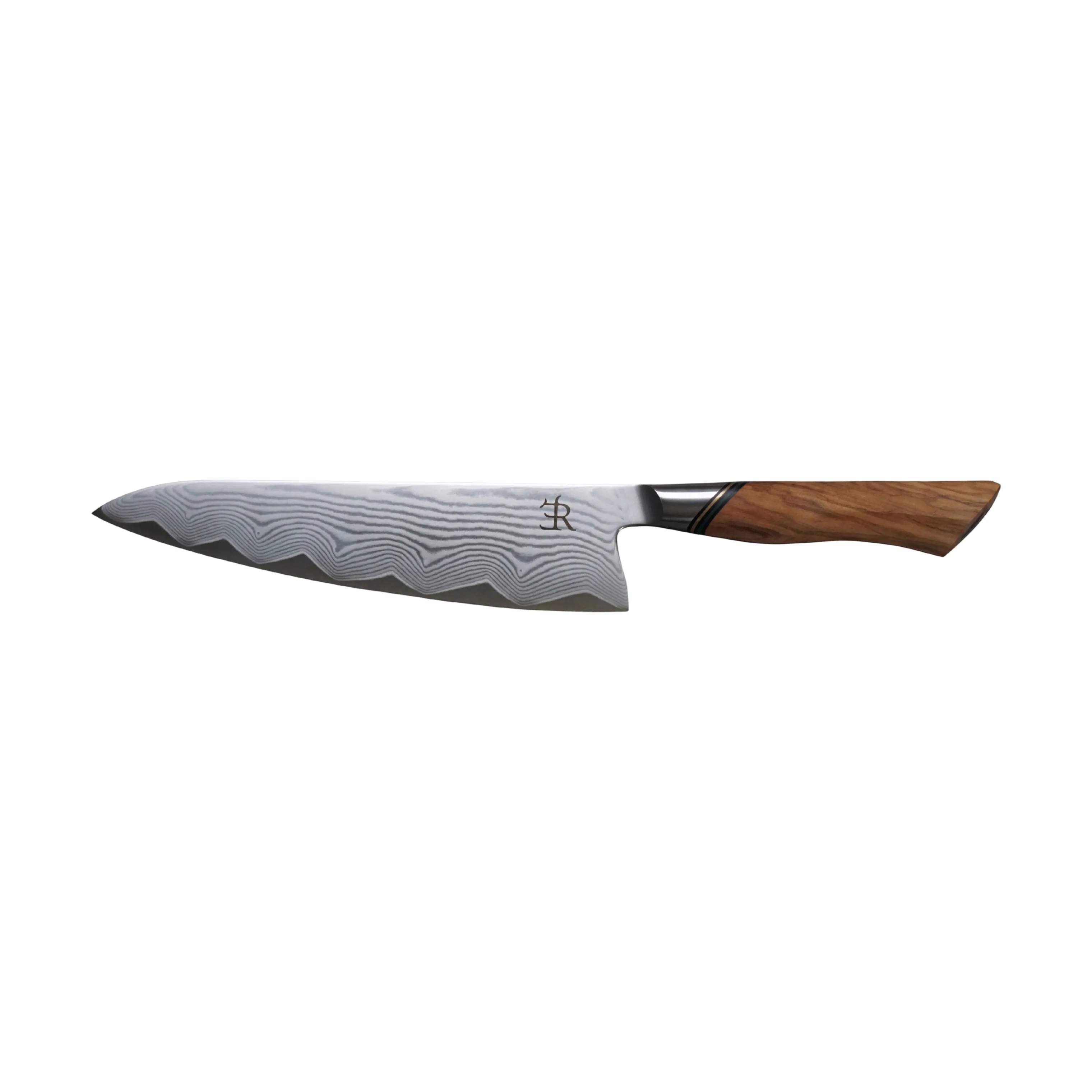 Ryda Knives Kokkeknive A-73 Kokkekniv i rustfrit stål/brun, 1