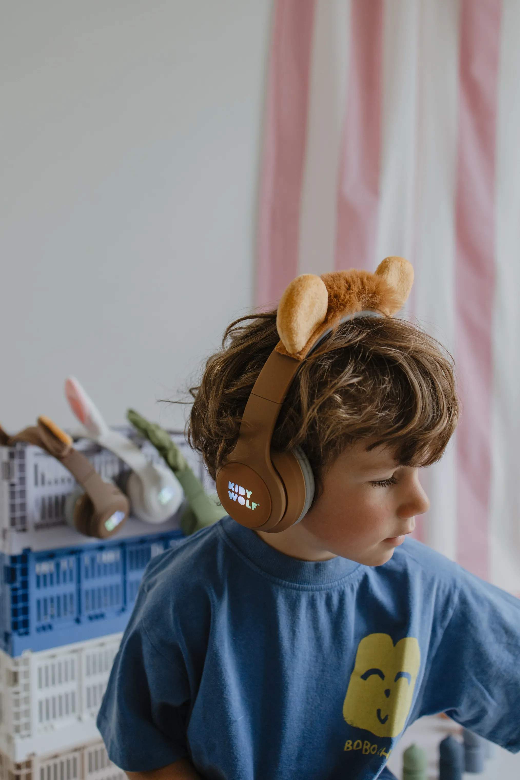 Kidywolf Til børneværelset Bluetooth Høretelefoner i Orange, 3