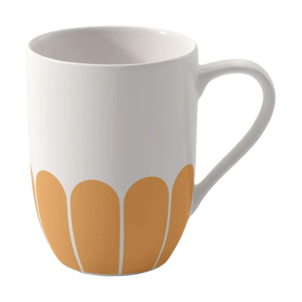 Fleur Soleil Krus, hvid/orange, large