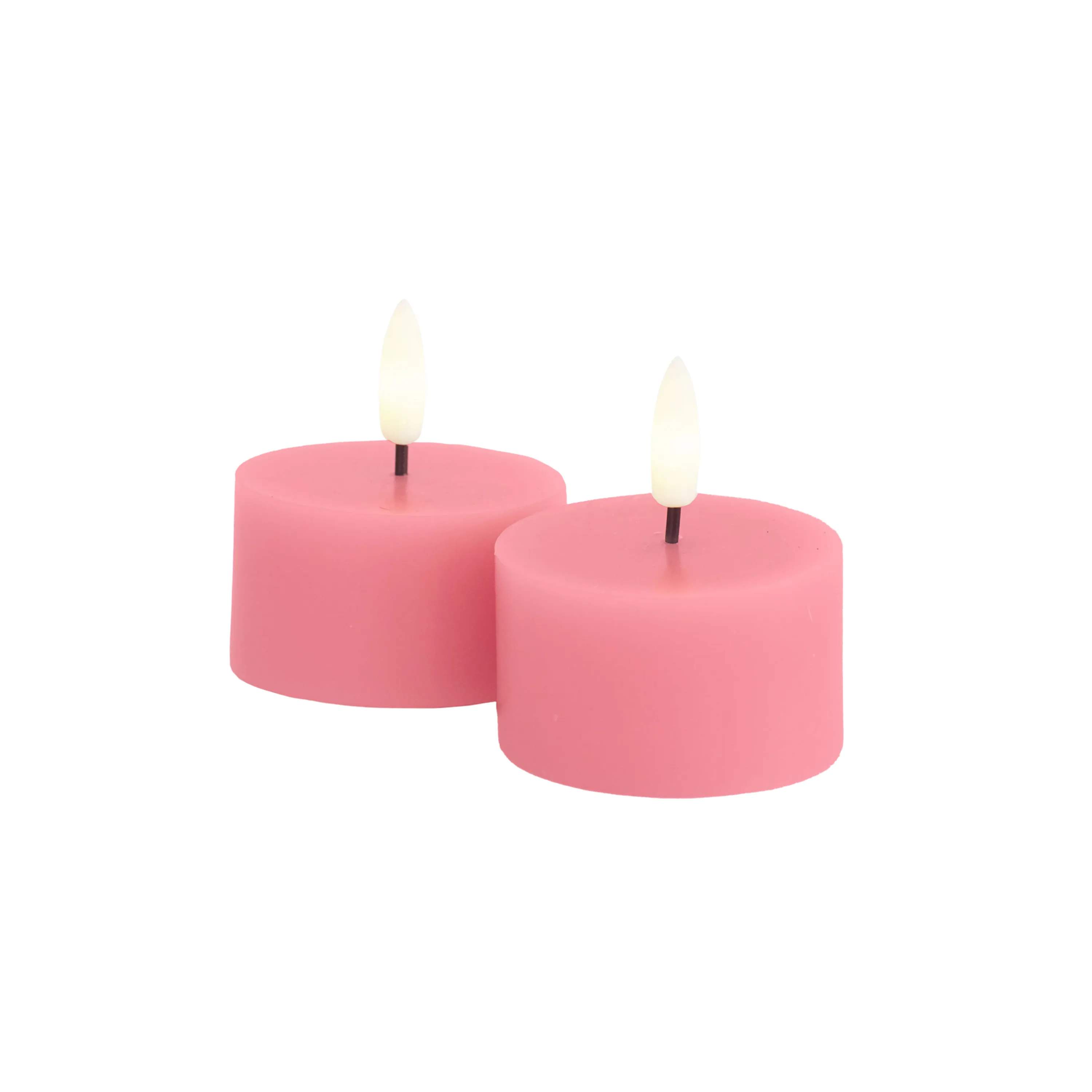 Sirius LED-lys Sille LED Fyrfadslys - 2 stk. i Old Rose, 3,4 cm, 1