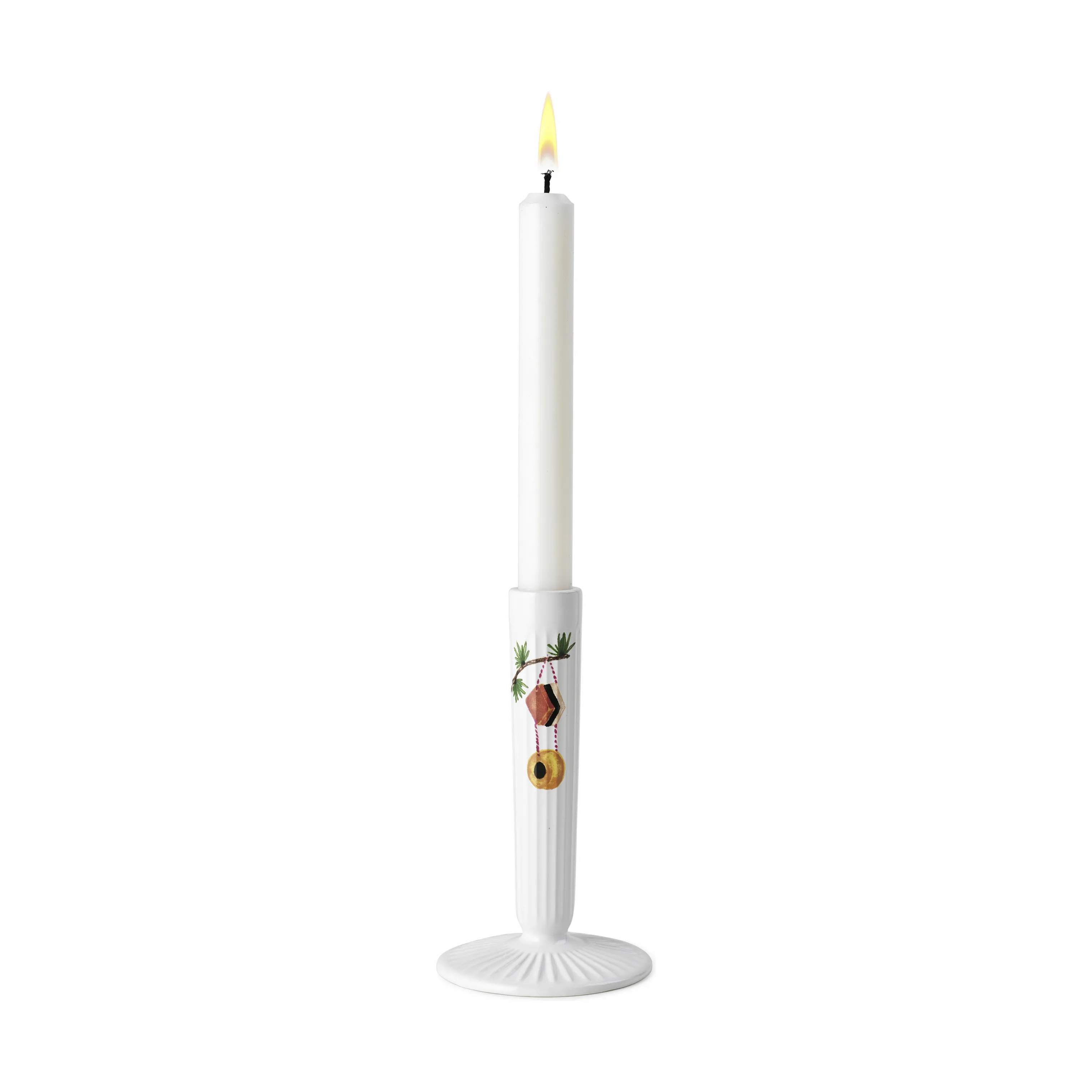 Kähler Kronelysestage Hammershøi Jul Lysestage i Hvid, 16 cm, 3