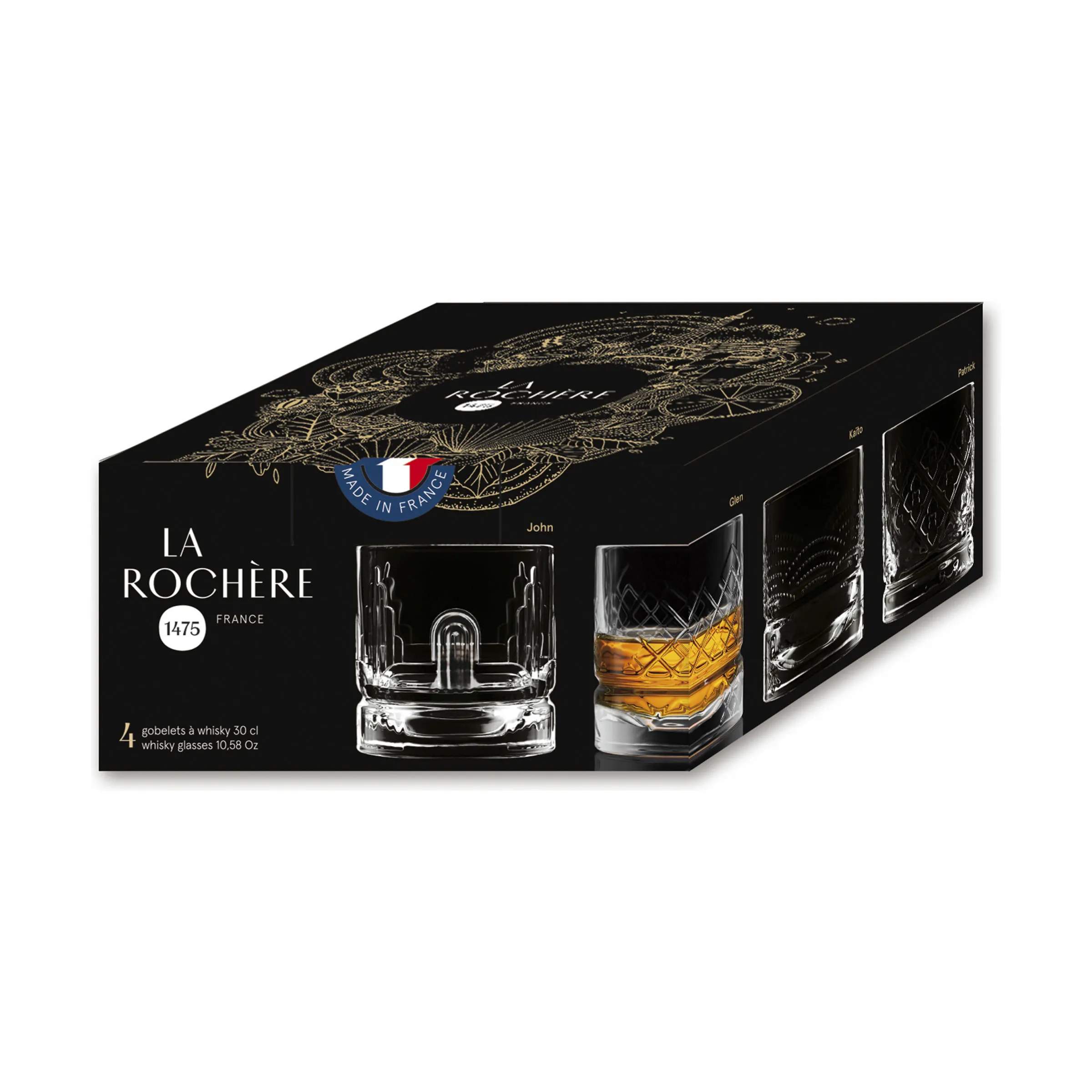 La Rochère Lowball glas Dandy Whiskeyglas - 4 stk. i Klar, 8