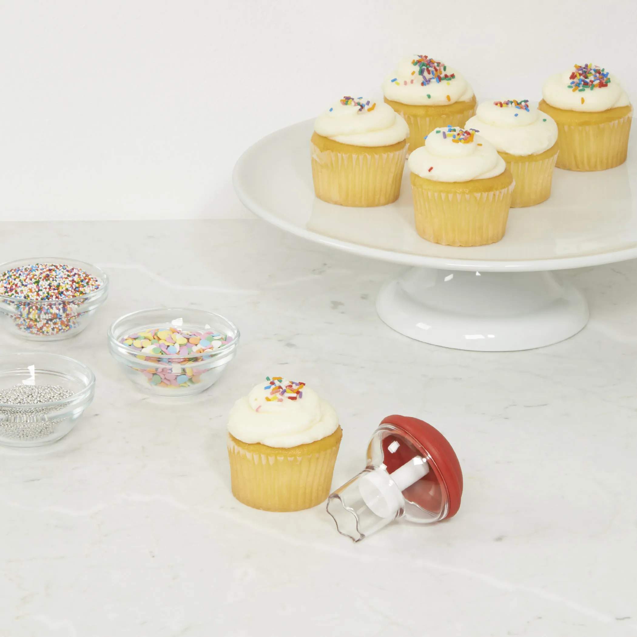 OXO Bageredskaber Good Grips Cupcake Udhuler i Klar/rød, 2