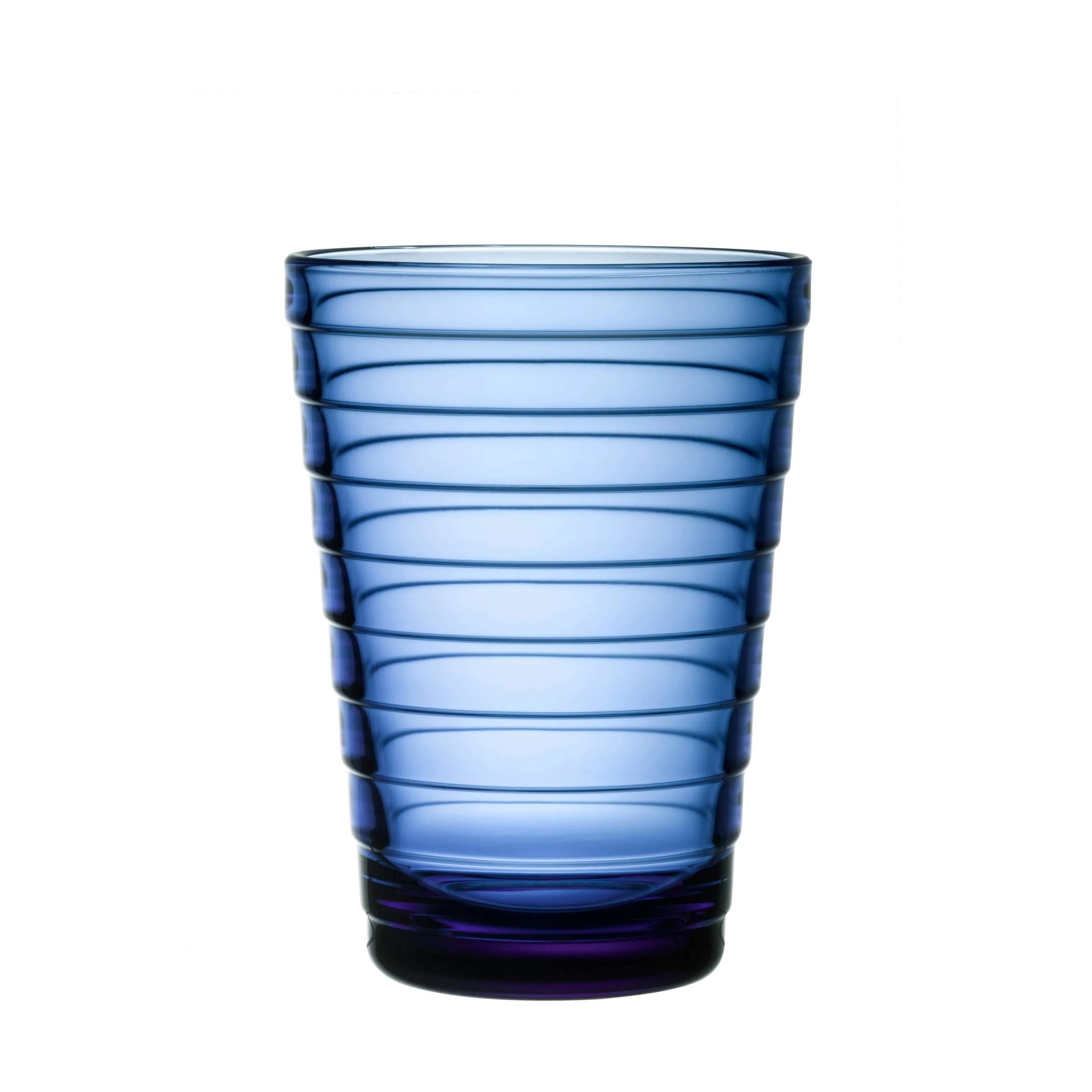 Aino Aalto Vandglas - 2 stk., ultramarineblå, large