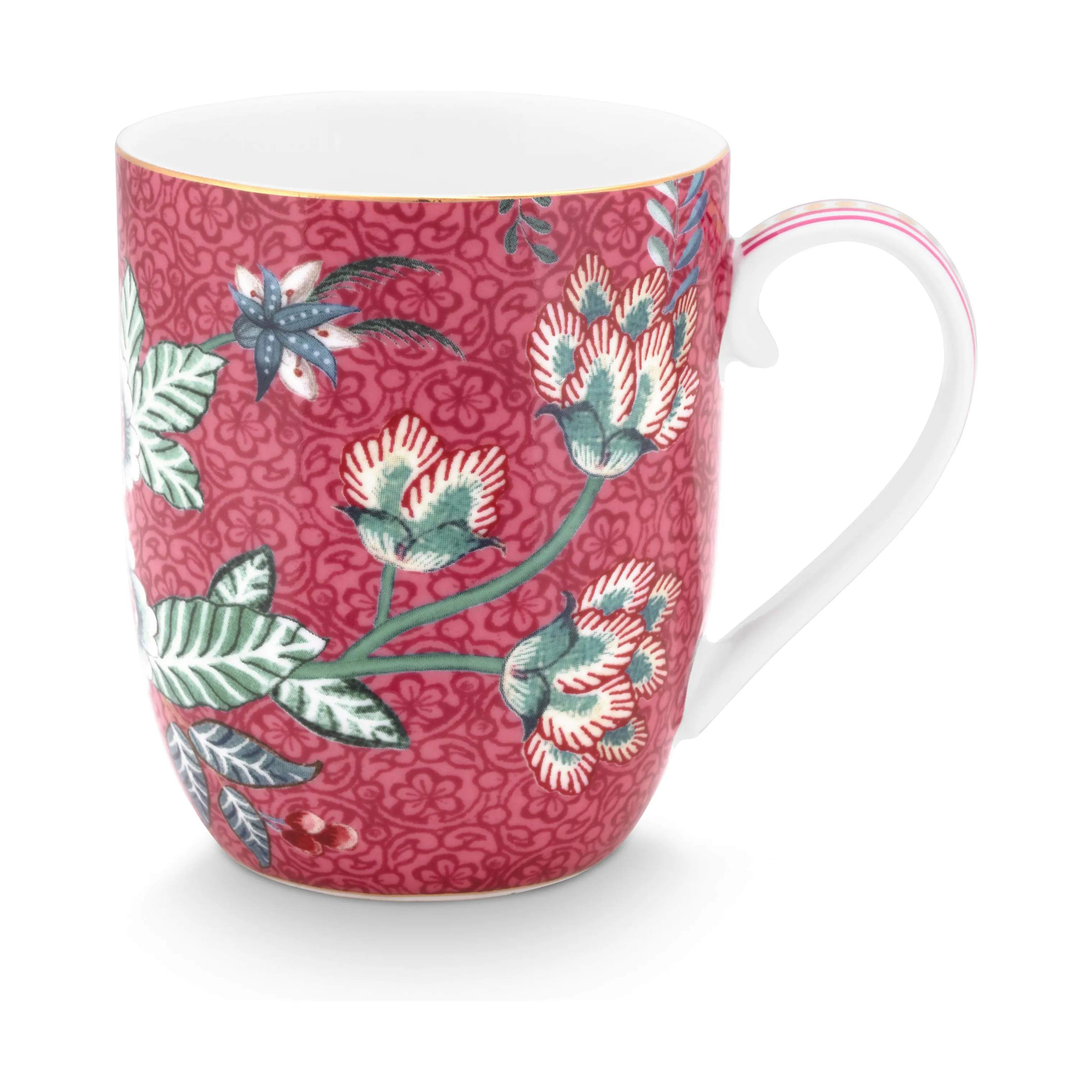 PIP Studio Krus og kopper med hank Flower Festival Krus - 2 stk. i Pink, 2