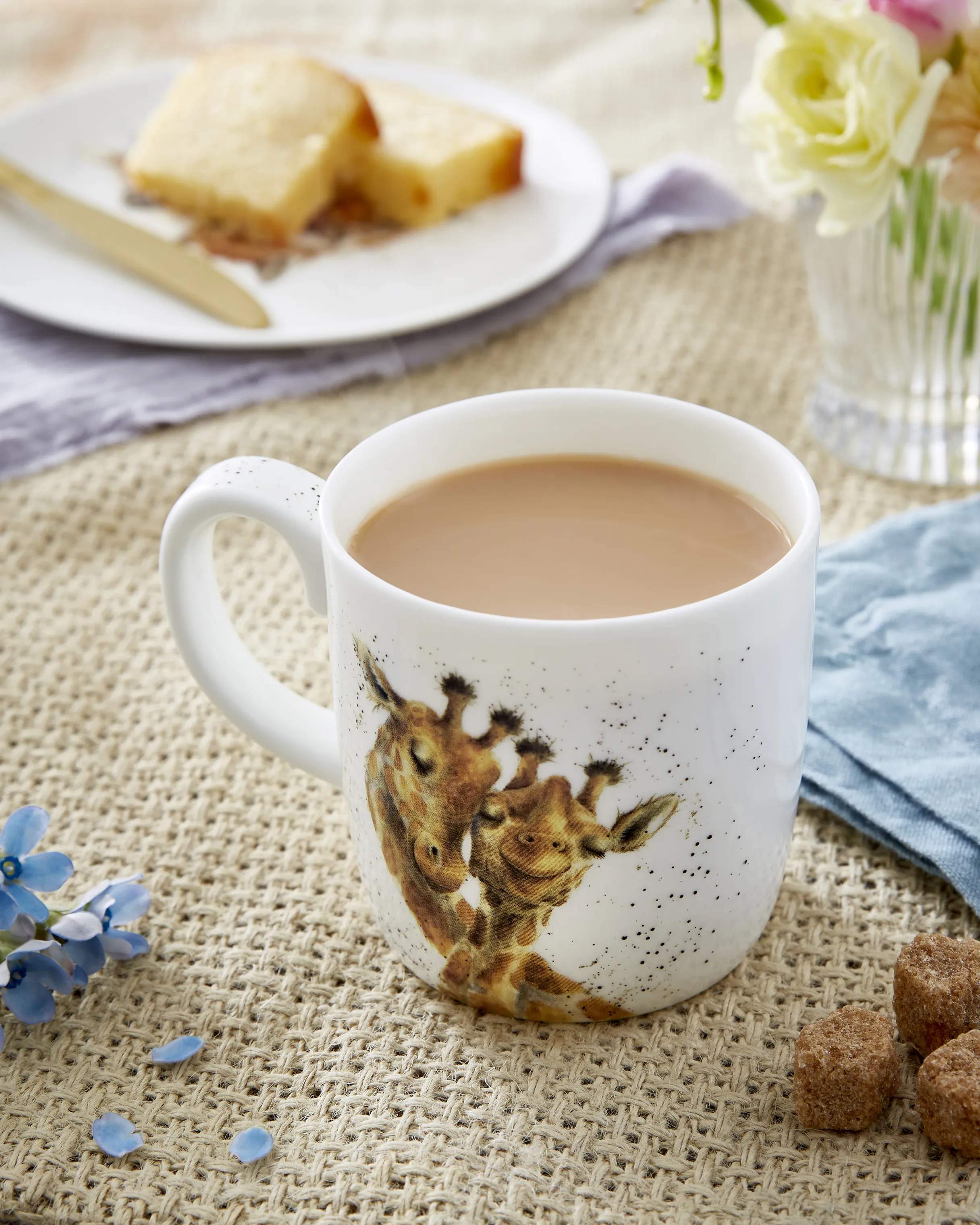 Royal Worcester Krus og kopper med hank Wrendale Krus - I love you i Giraf, 2