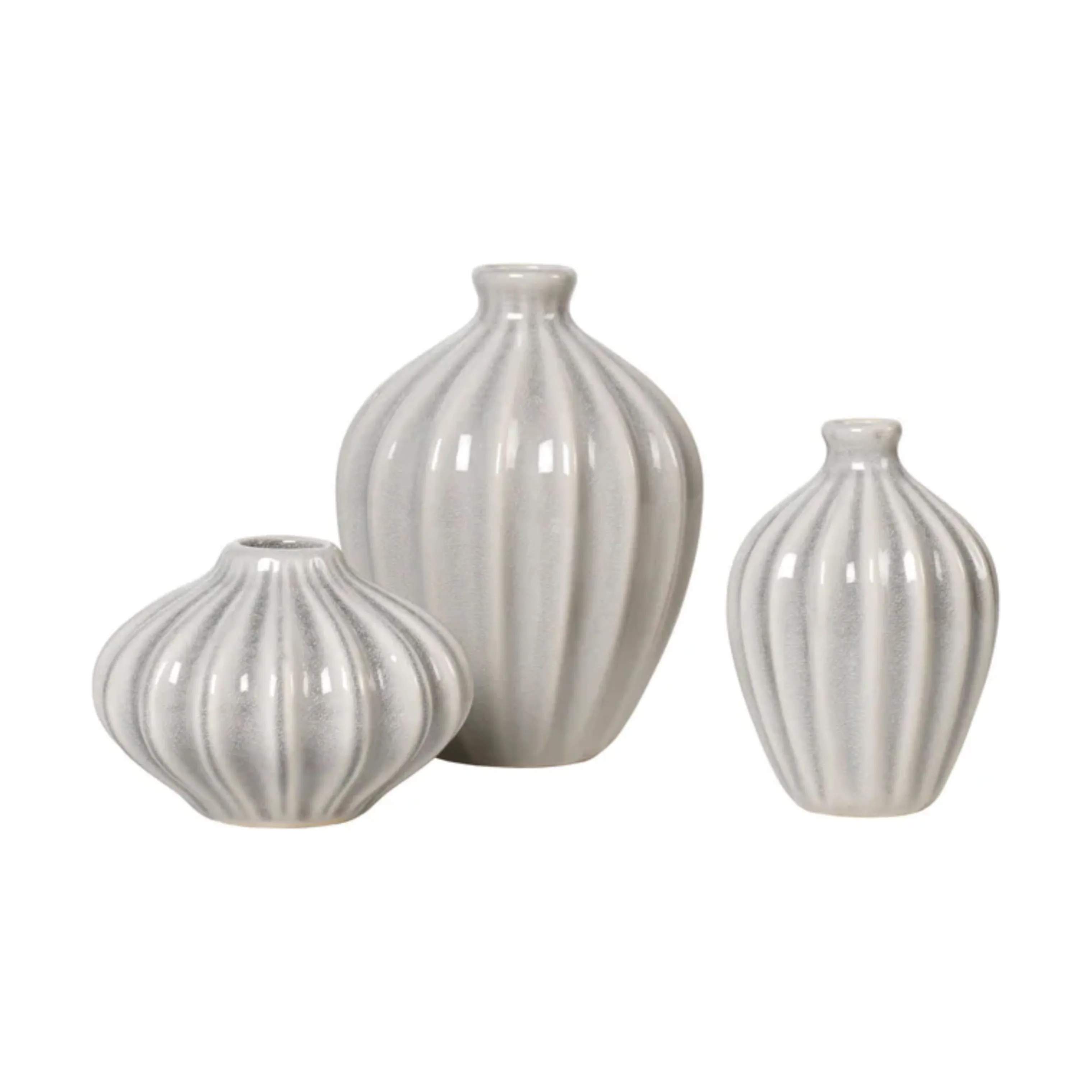 Broste Copenhagen Vaser Amalie Vase - 3 stk. i Grå, 1