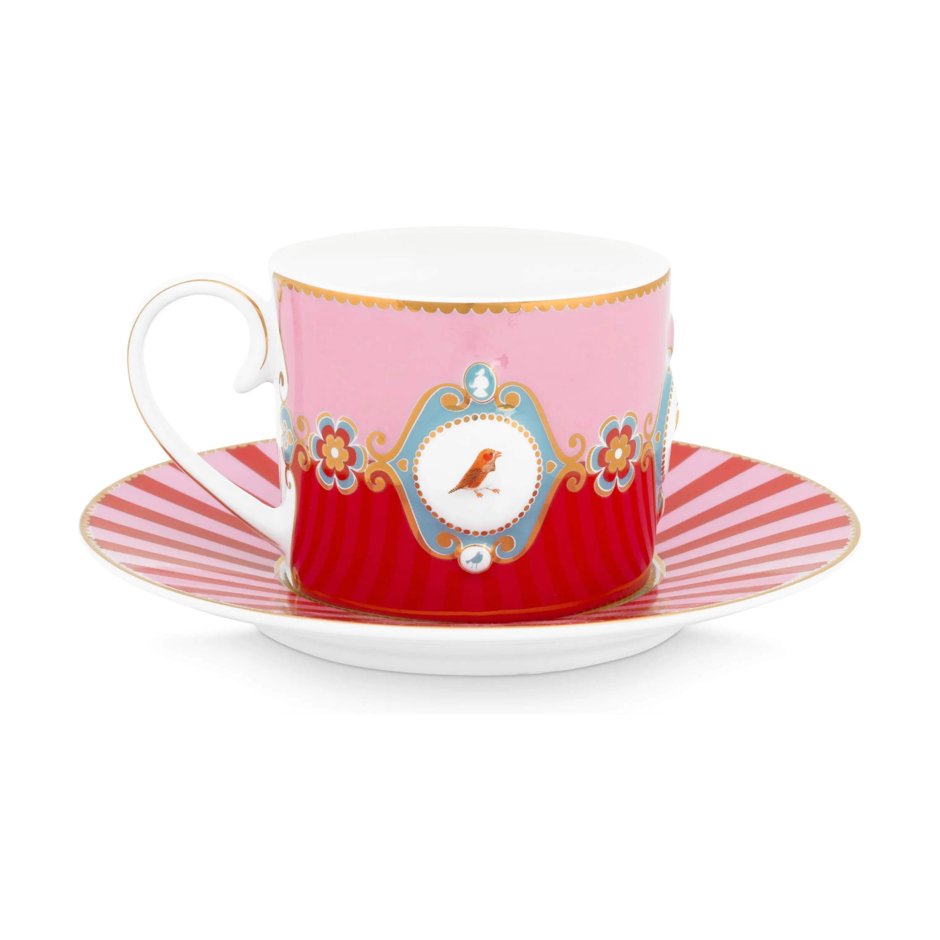 PIP Studio Krus og kopper med hank Love Birds Kop i Red, 5