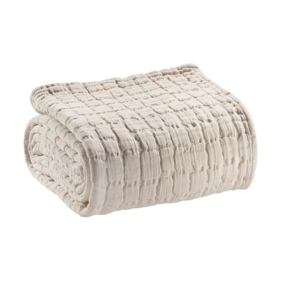 Vivaraise Sengetæpper Swami Sengetæppe i Beige, B180 x L260 cm, 1