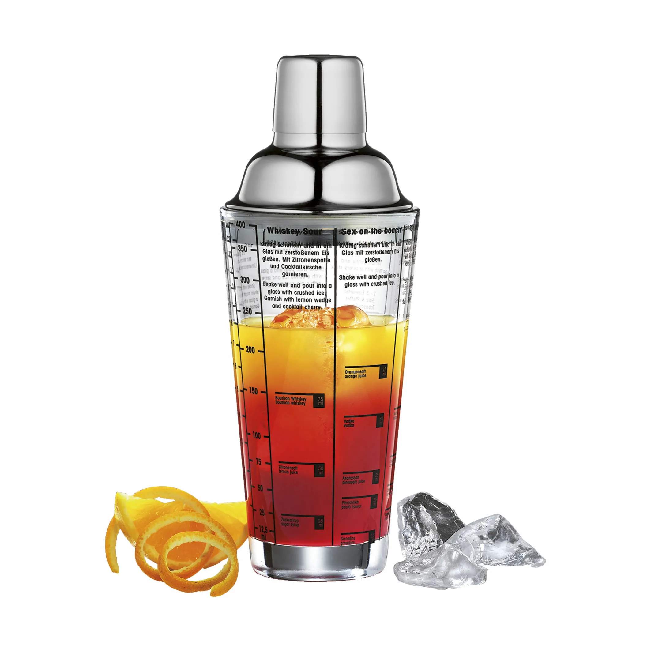Cilio Shakere Cilio Bar Cocktailshaker m. opskrifter i Klar, 2