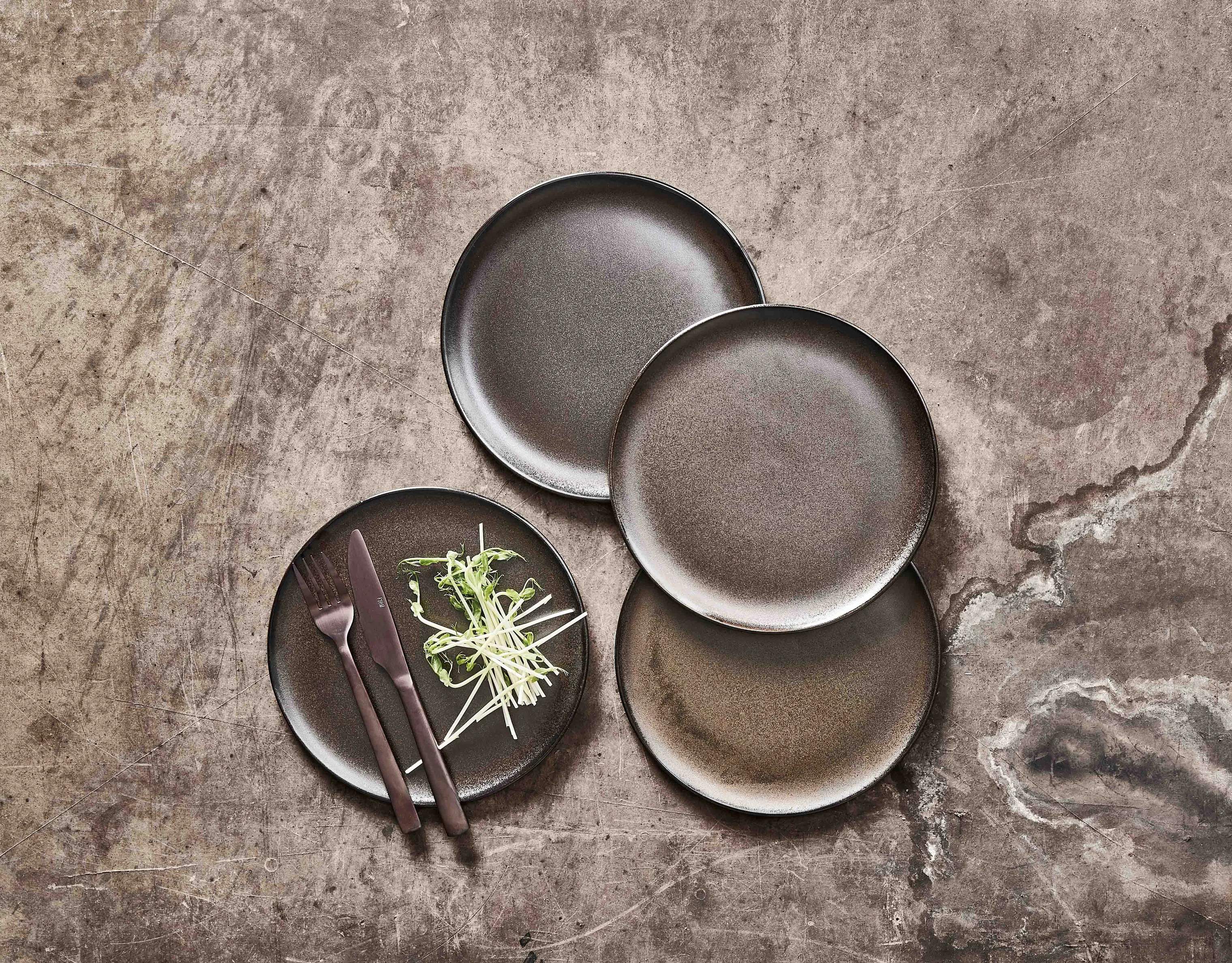 RAW by Aida Frokosttallerkener Frokosttallerken i Metallic Brown, 2