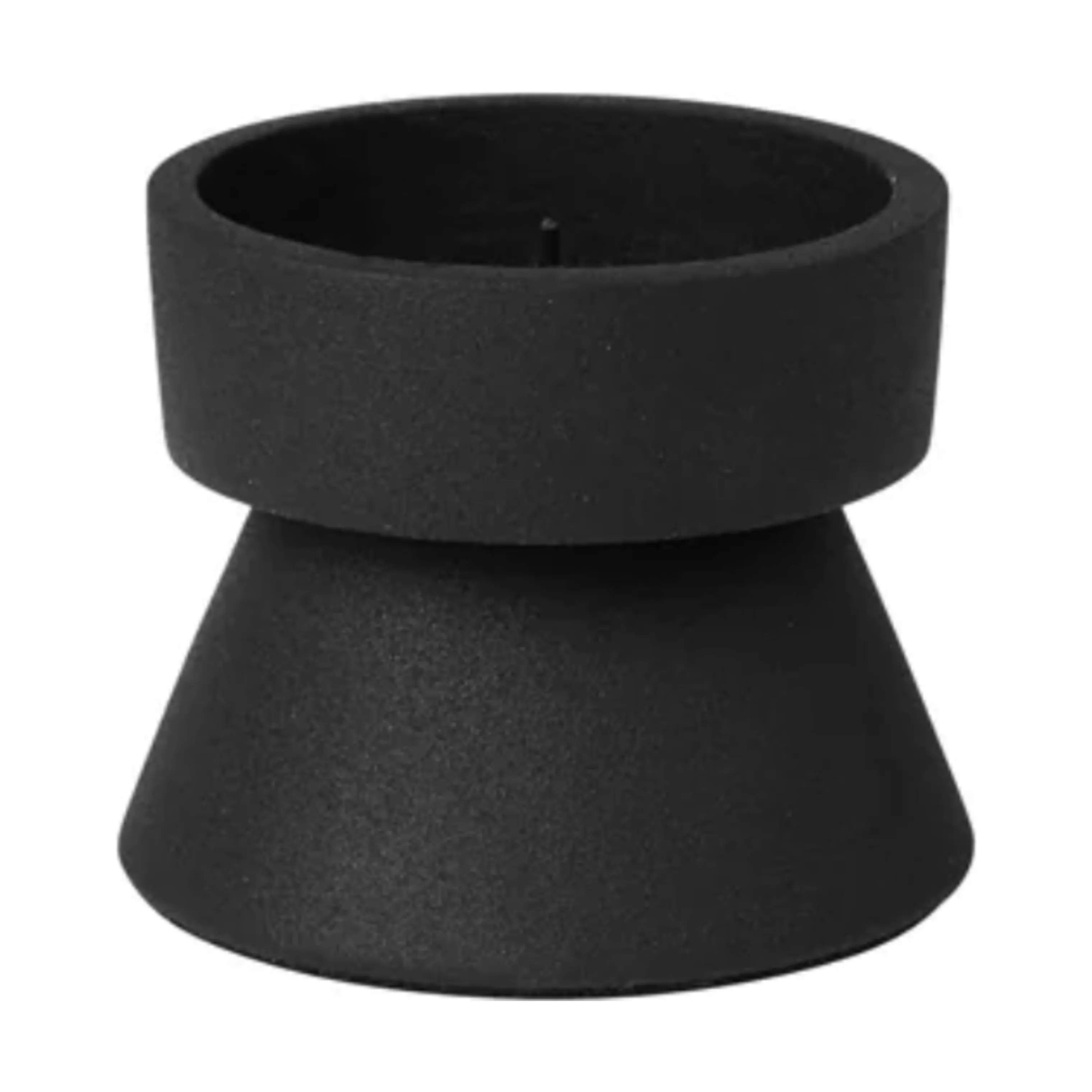 Broste Copenhagen Bloklysestage Anker Lysestage i Sort, 7 cm, 1