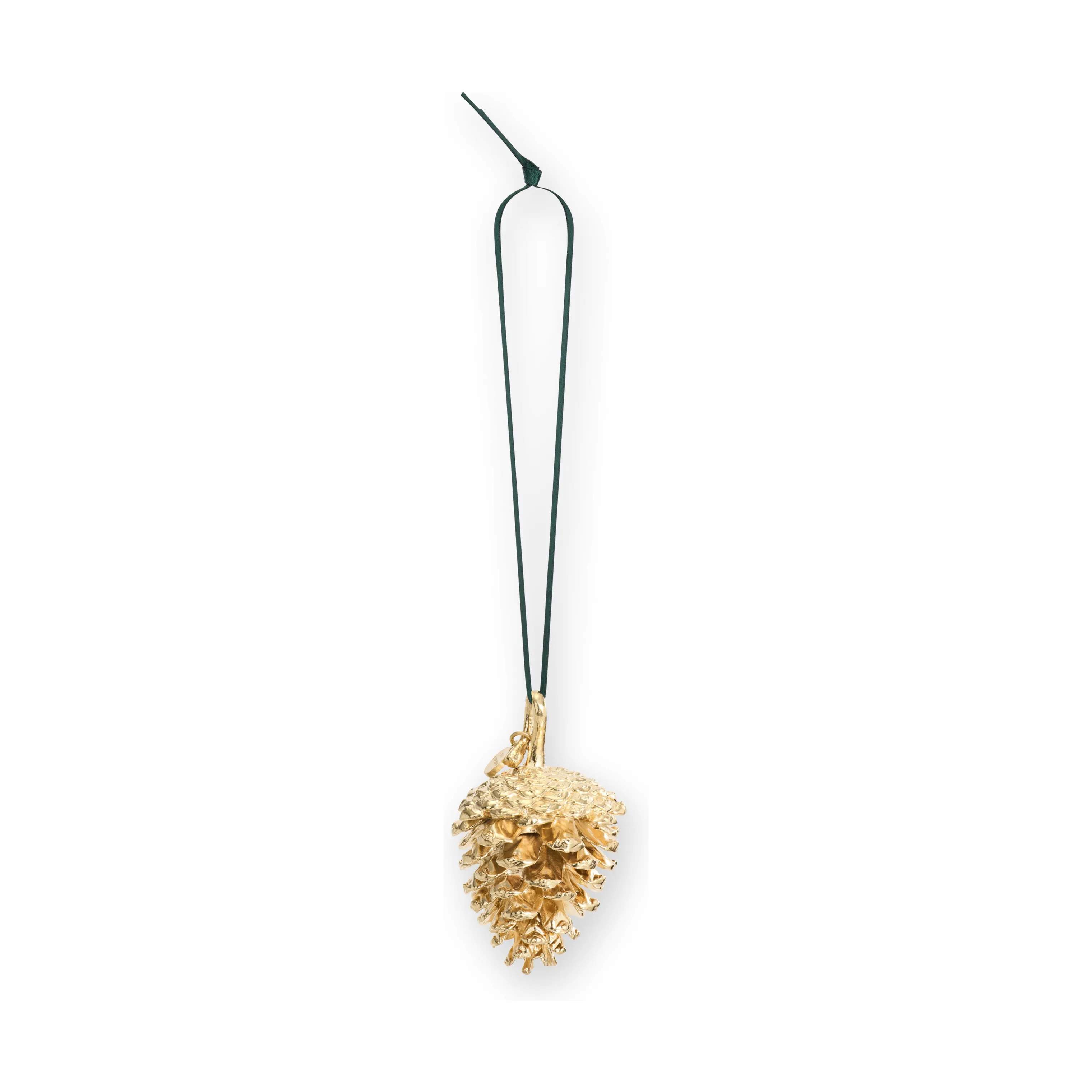 Christmas Collectibles Ophæng - Fyrrekogle, guld, large