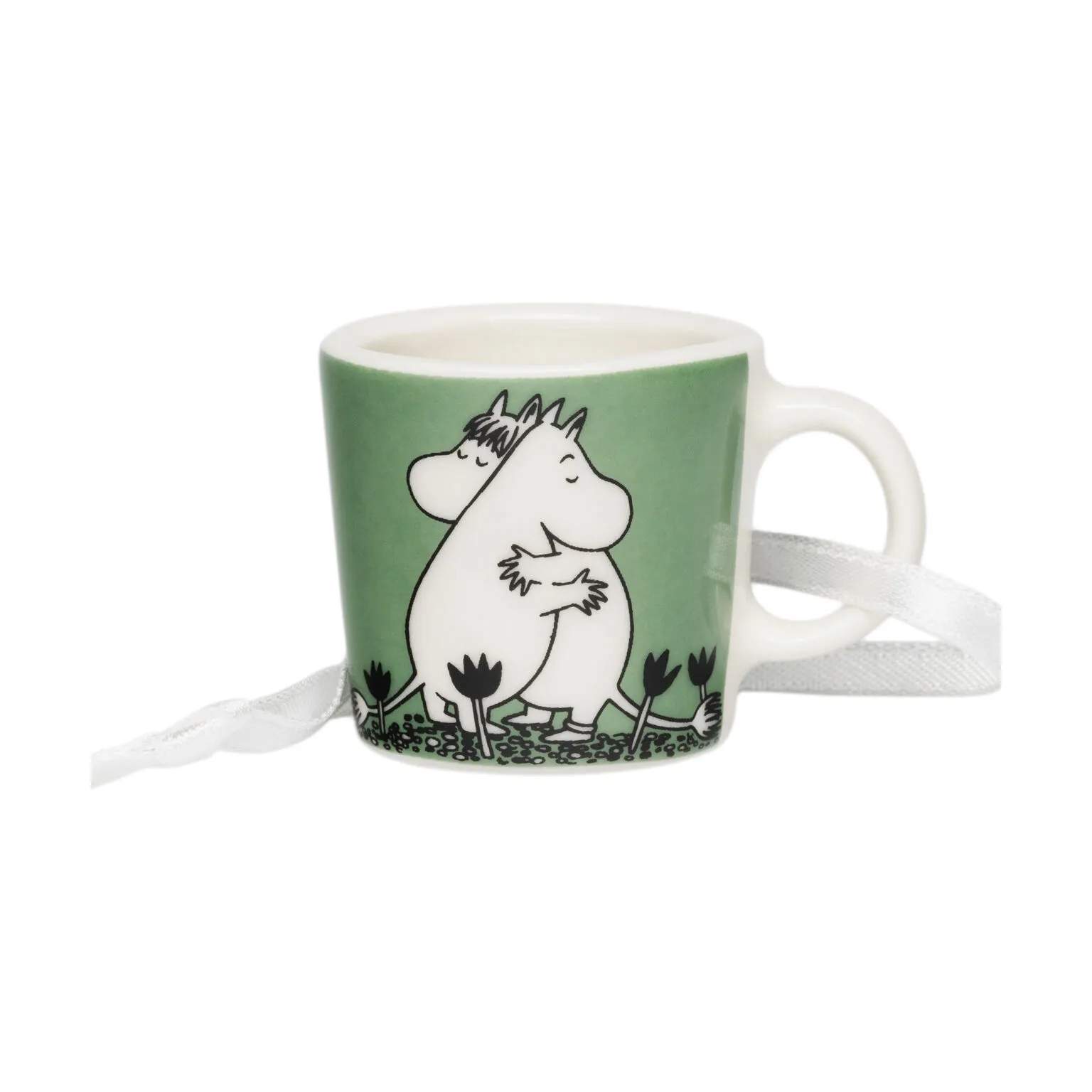 Moomin Arabia Krus og kopper med hank Klassisk Minikrus - Kærlighed i Grøn, 1