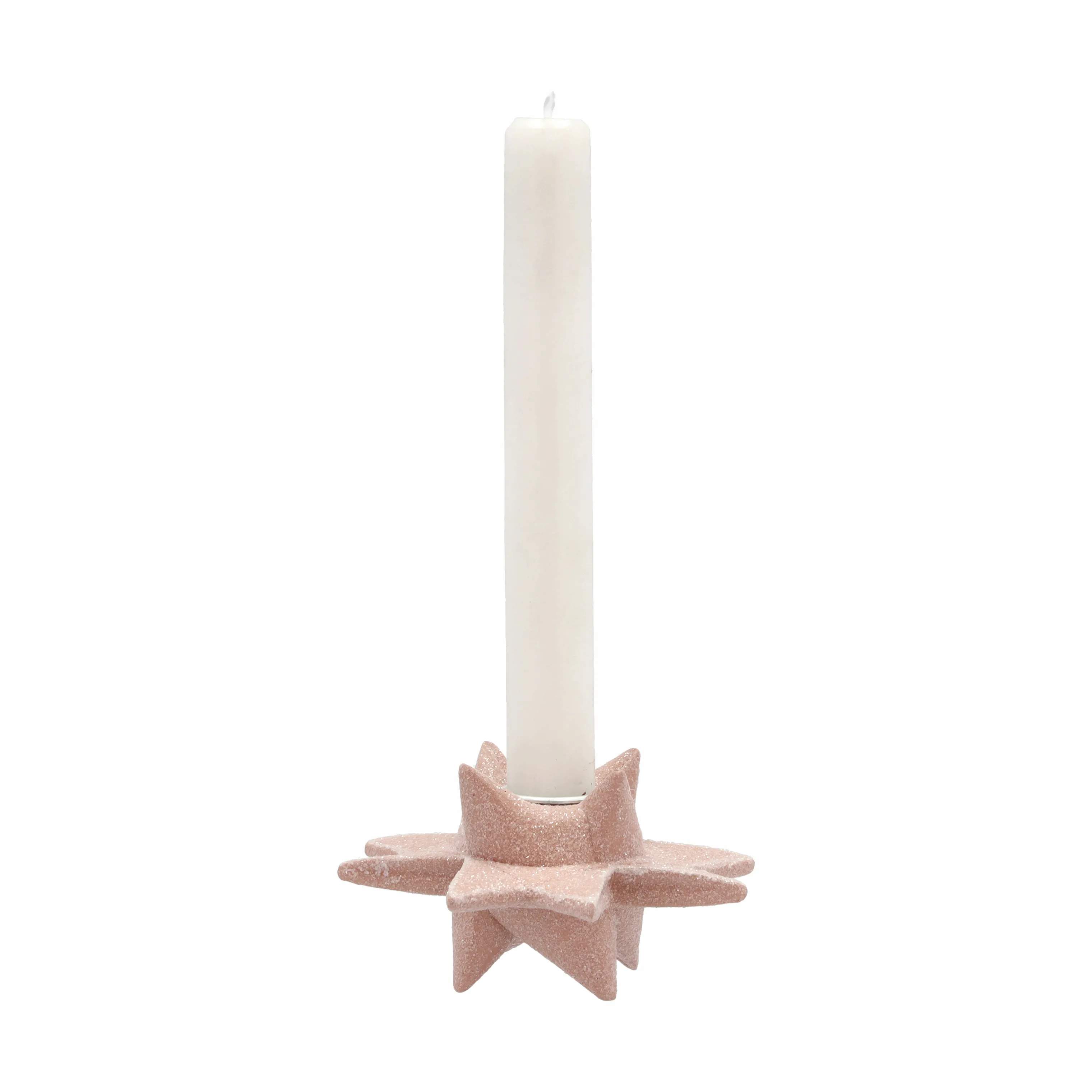 Medusa Copenhagen Jule- og adventsstager Lysestage - Stjerneskud i Lyserød, 6 cm, 3