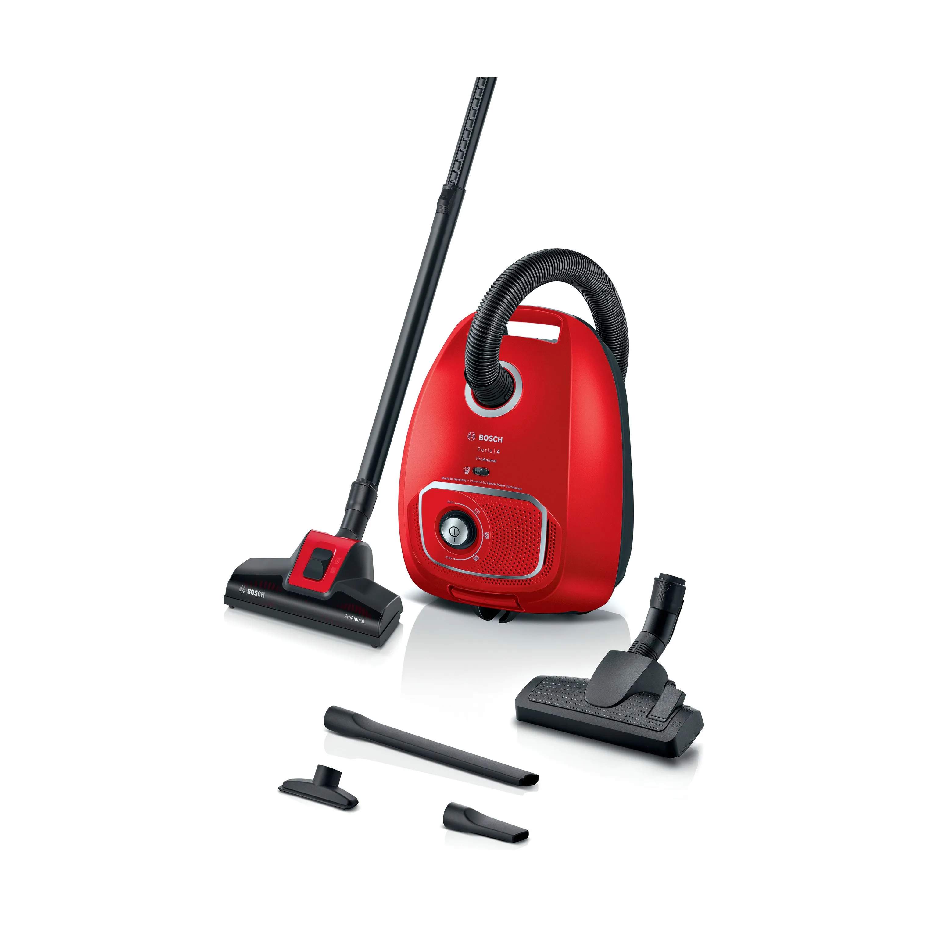 Bosch Støvsugere Støvsuger BGB41PET1 Serie 4 i Rød, 1