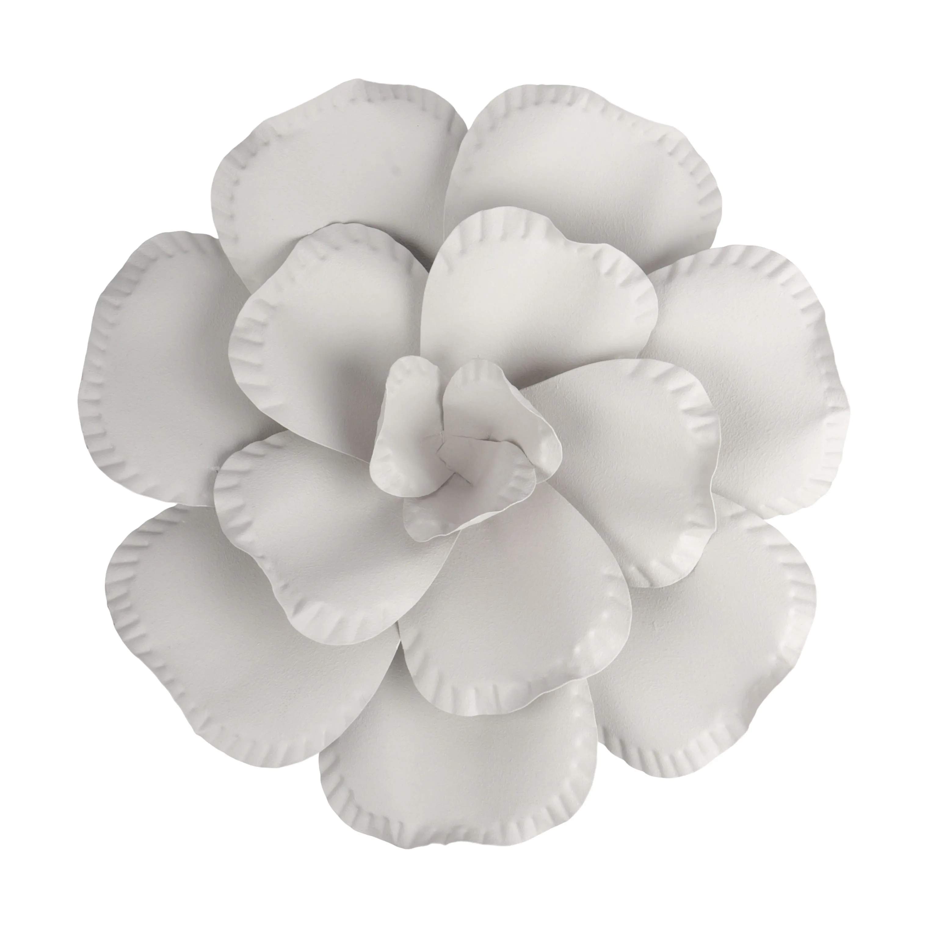 CASA Living Vægdekoration Metal Blomst i Lys grå, 1