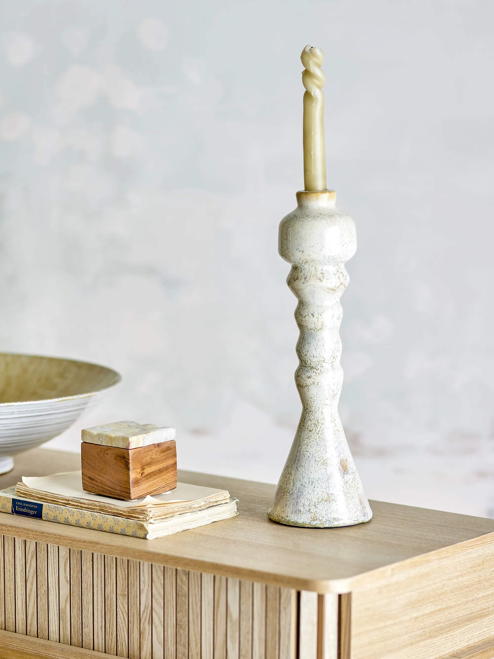 Bloomingville Kronelysestage Bancroft Lysestage i Hvid, 2