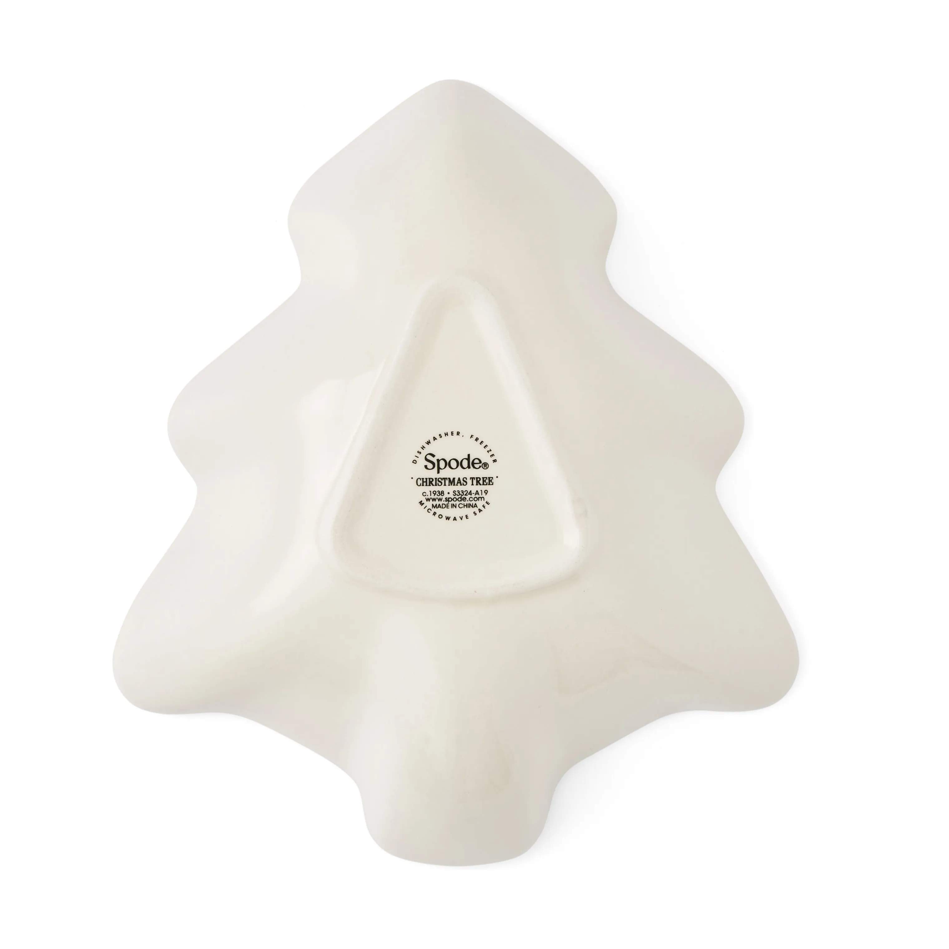 Spode Serveringsfade Christmas Tree Fad i Hvid/grøn/rød, 3