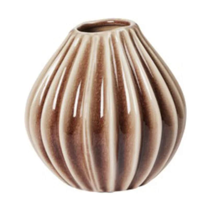 Broste Copenhagen Vaser Wide Vase i Fawn, H15 x Ø15 cm, 1