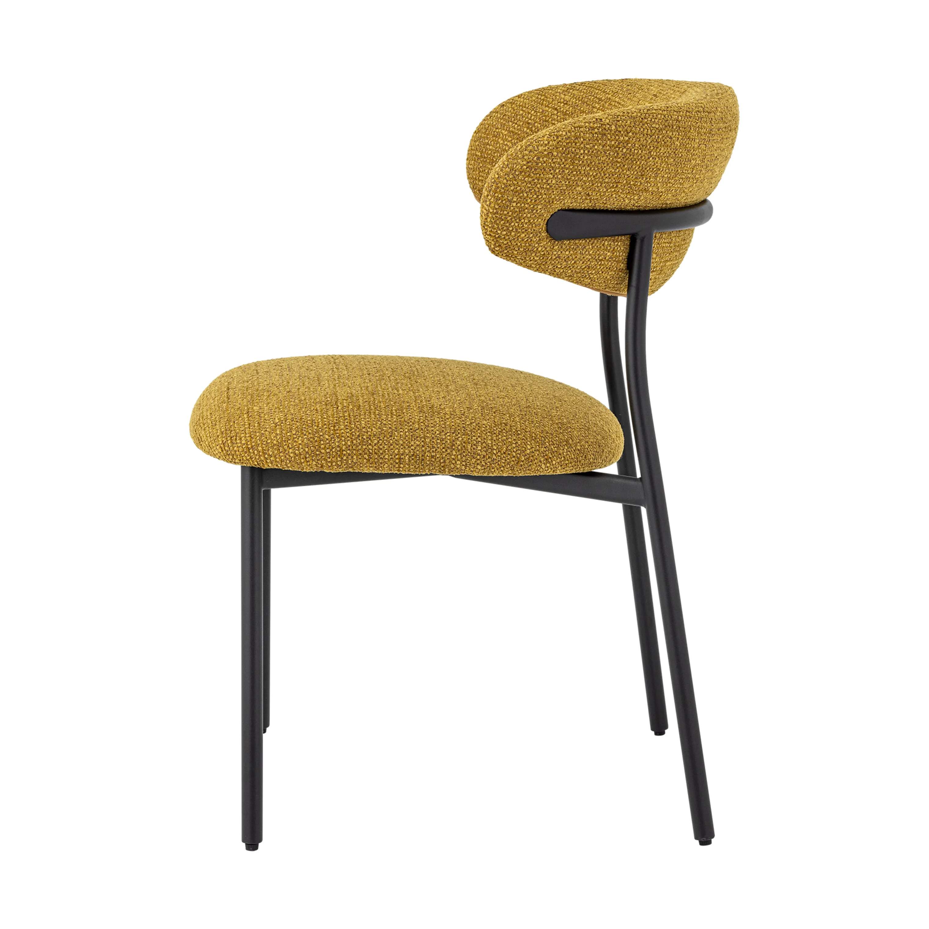 Creative Collection Skrivebordsstole Manal Spisebordsstol i Gul, 4