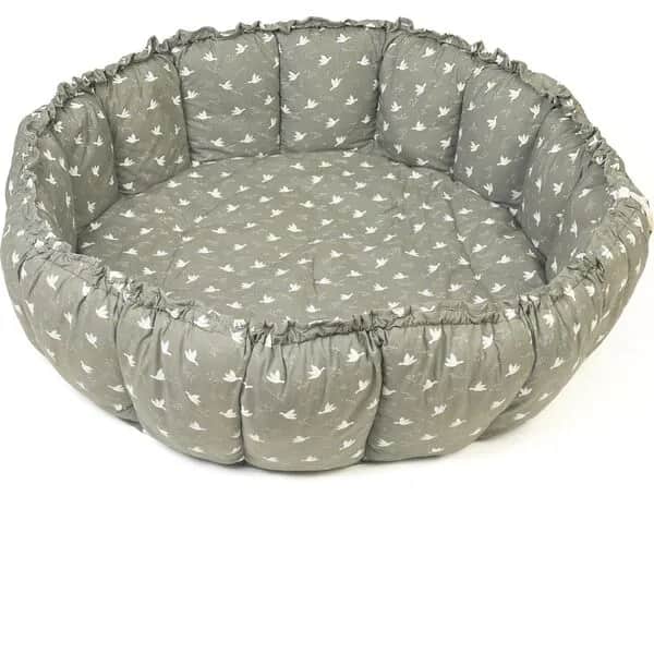 Play&Go Til børneværelset Bloom Babynest Legemåtte i Grøn m fugle, 1