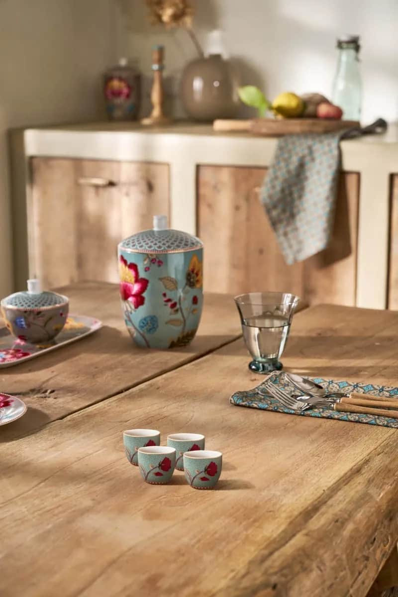 PIP Studio Æggebægere Blooming Tales Æggebæger - 4 stk. i Blue, 2