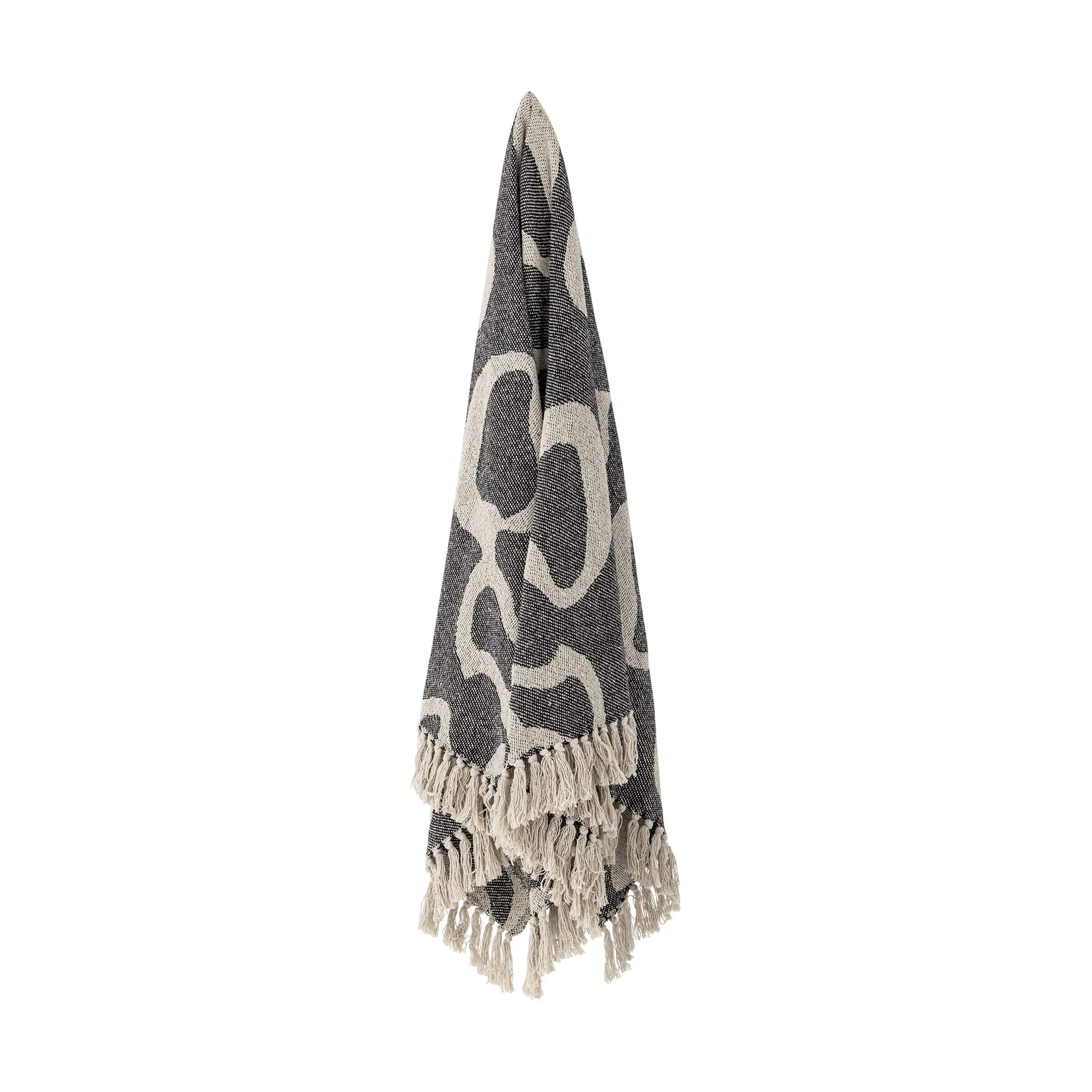 Bloomingville Plaider Salobre Plaid i Sort, 4