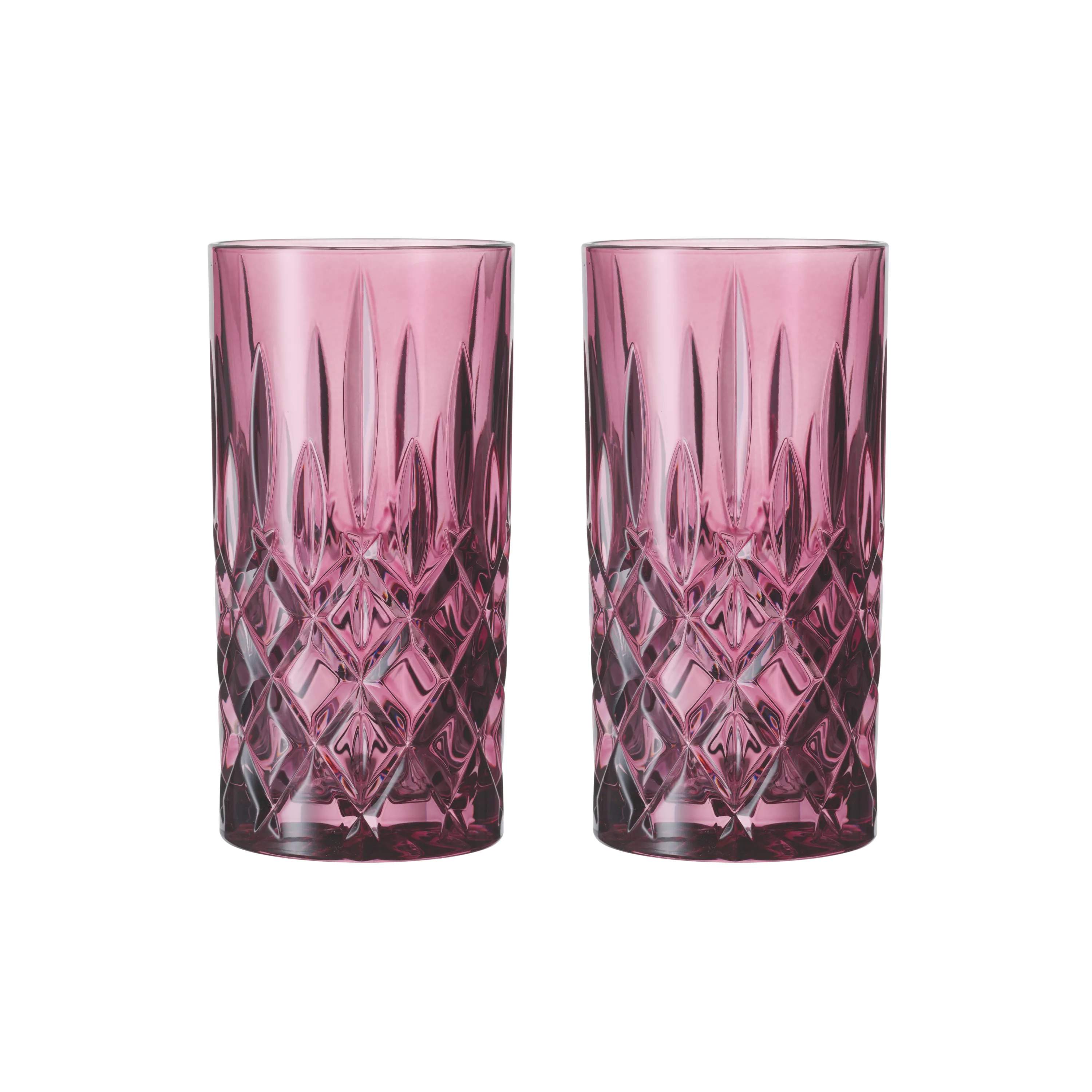 Nachtmann Highball glas Noblesse Longdrinkglas - 2 stk. i Berry, 1