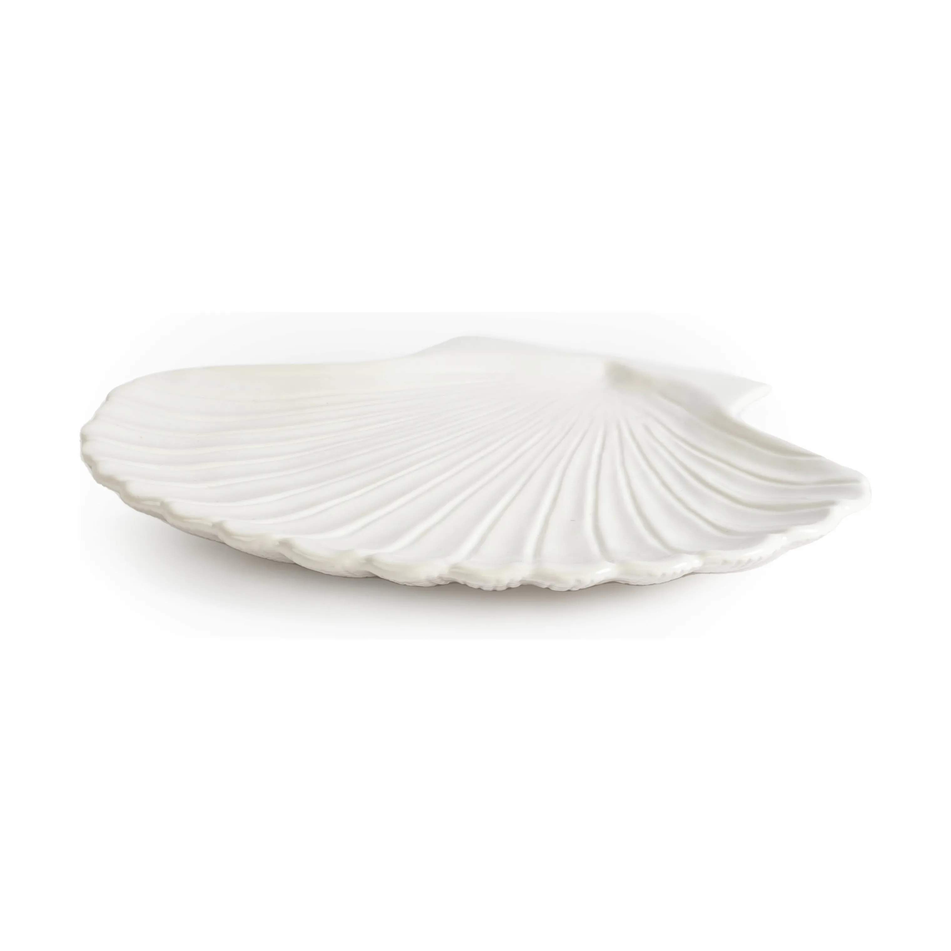 Musling Fad, hvid, large
