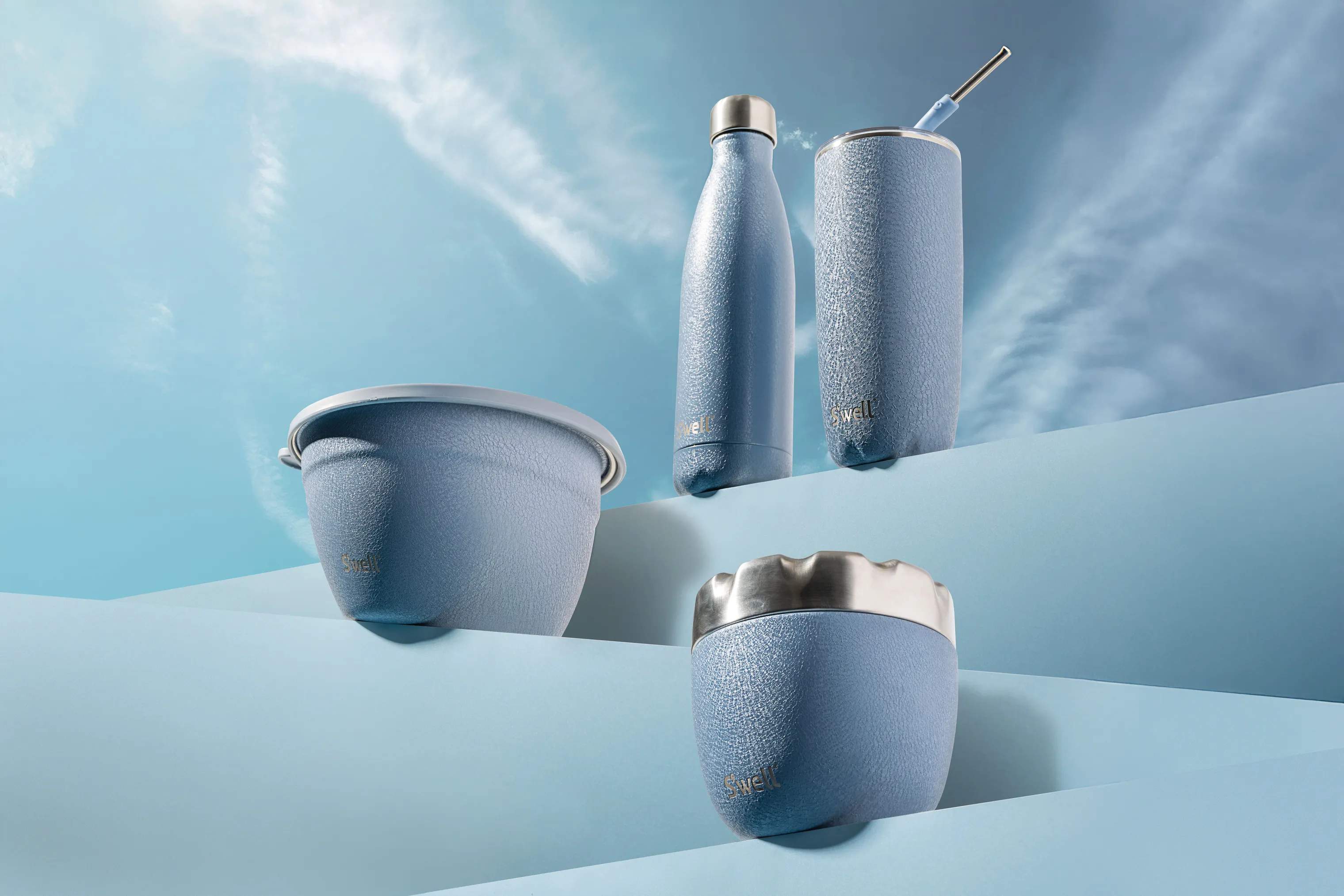 S'well Termoflasker Termoflaske i sky blue, 500 ml, 3