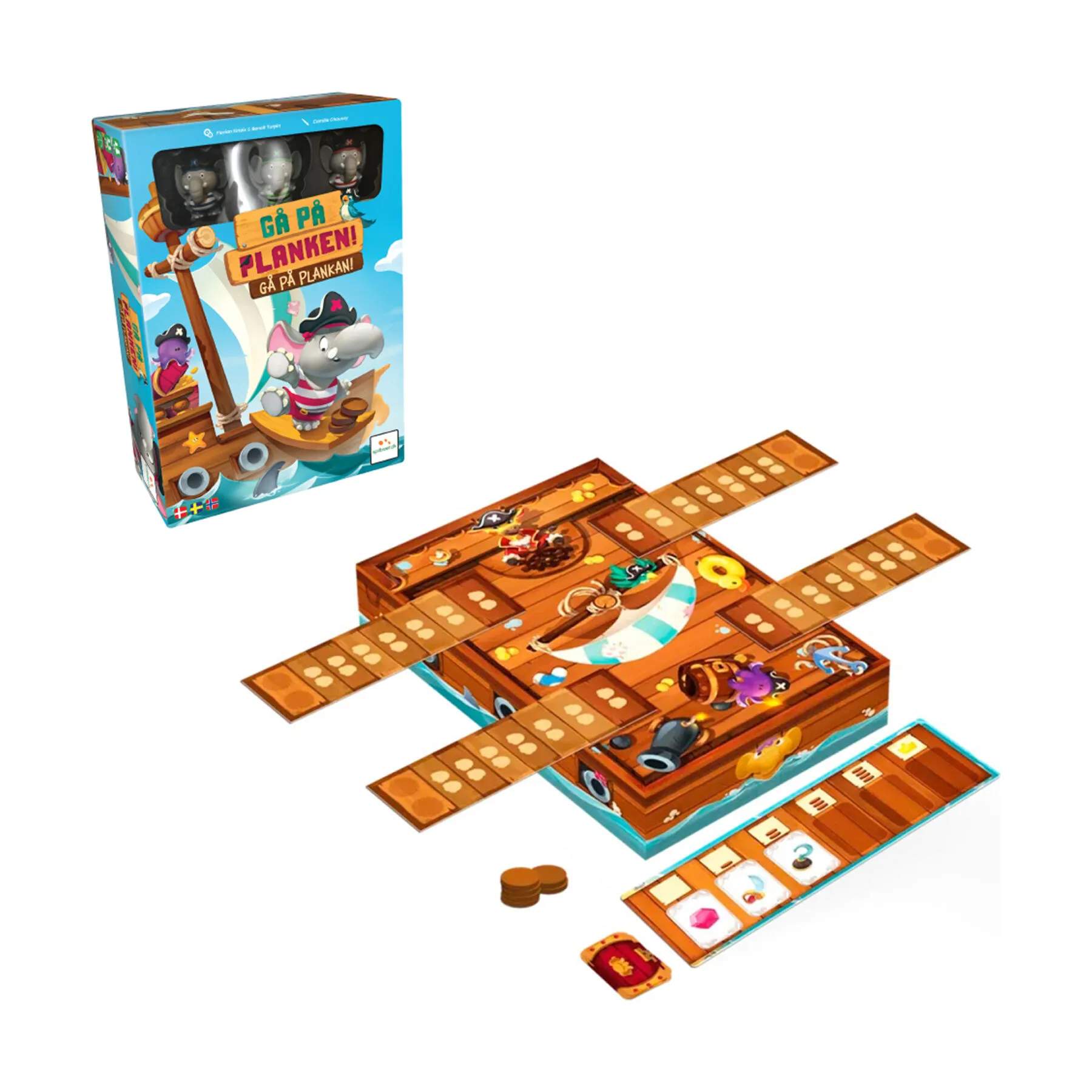 Spilbræt Spil Brætspil - Gå på Planken i Multifarvet, 2
