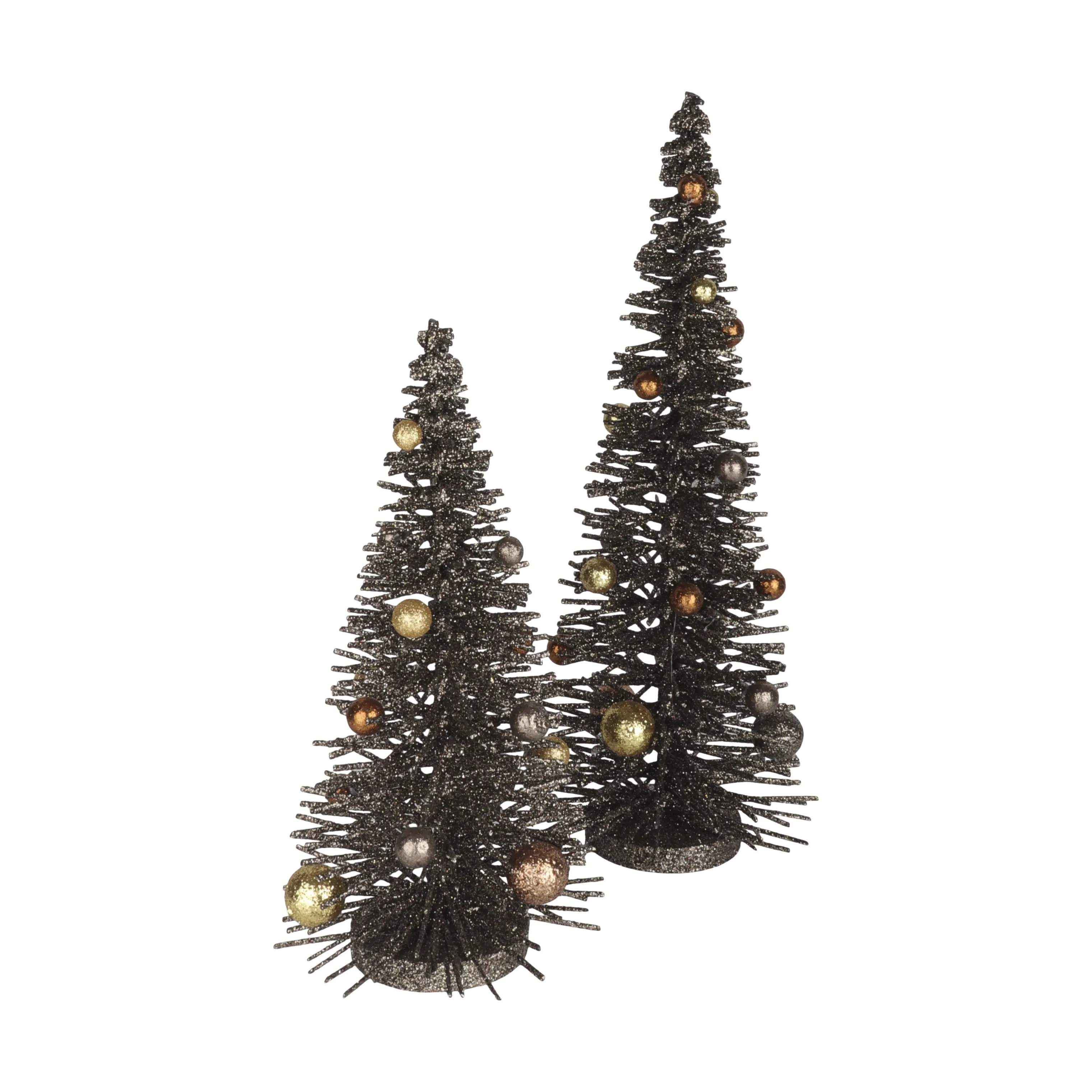 Casa Christmas Julefigurer Juletræ i Mørkebrun, 30 cm, 3