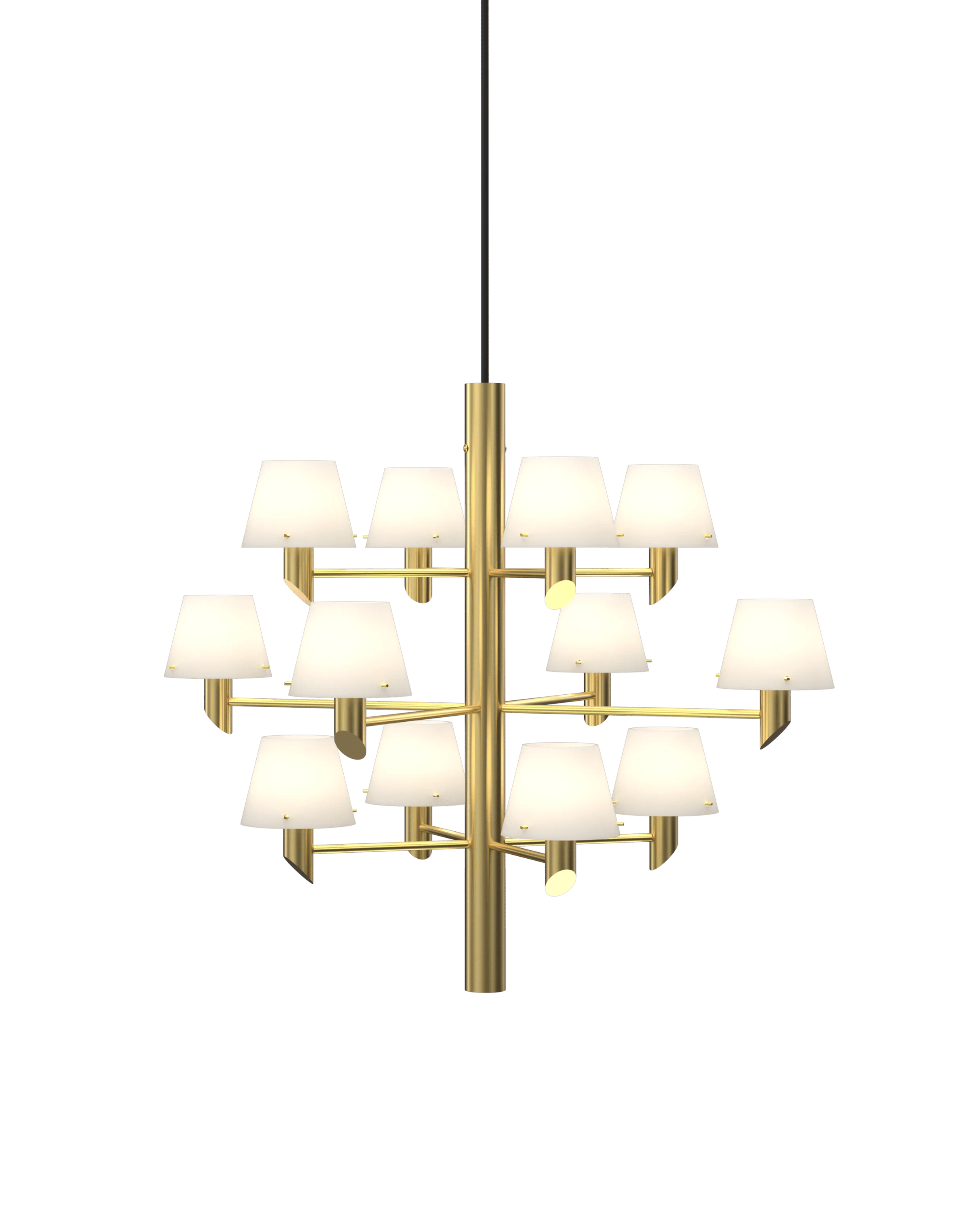 Herstal Pendler Gil Pendel i Satin brass/Opal glas, 1