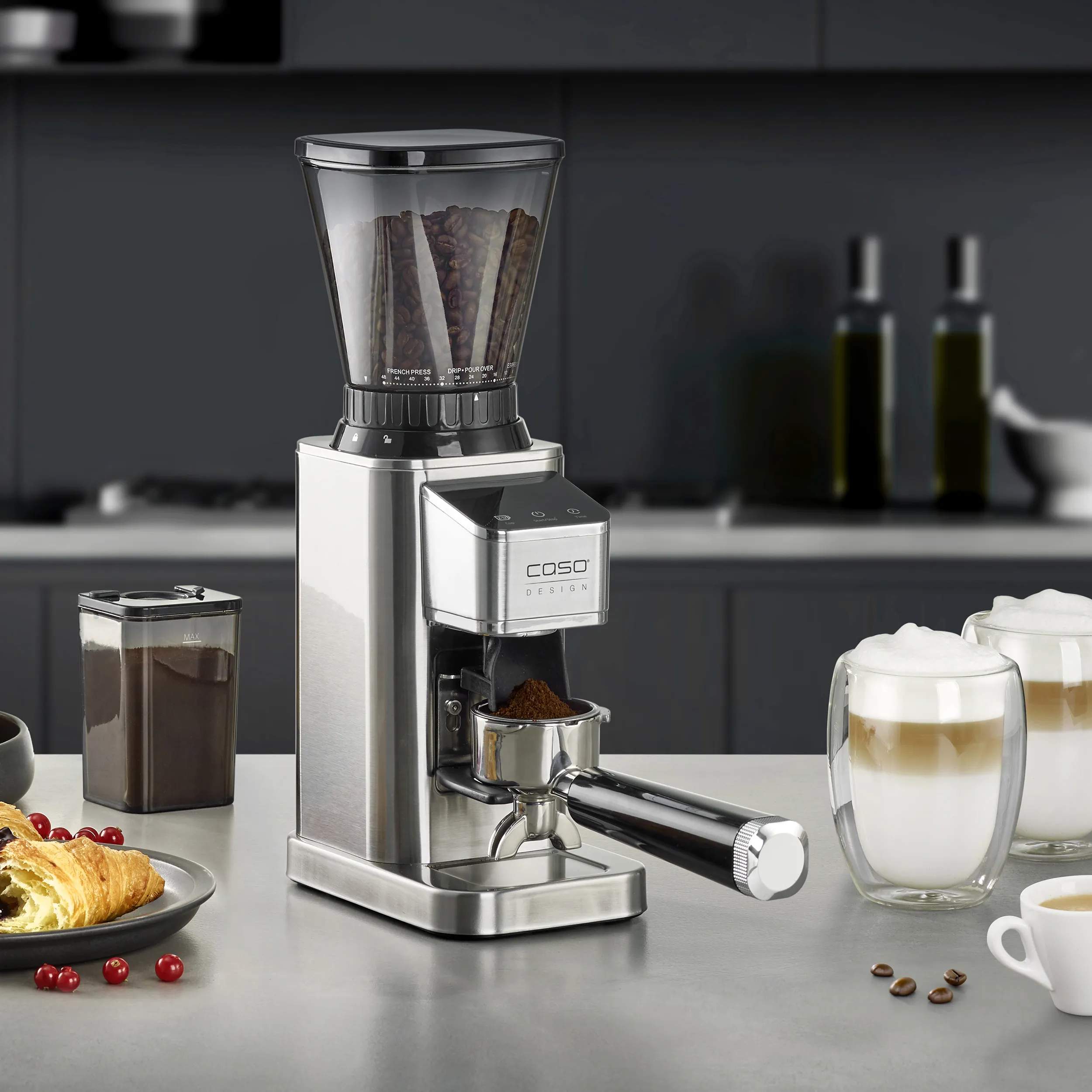 Caso Kaffekværne Baristachef Inox Kaffekværn CS1834 i Sølv, 6