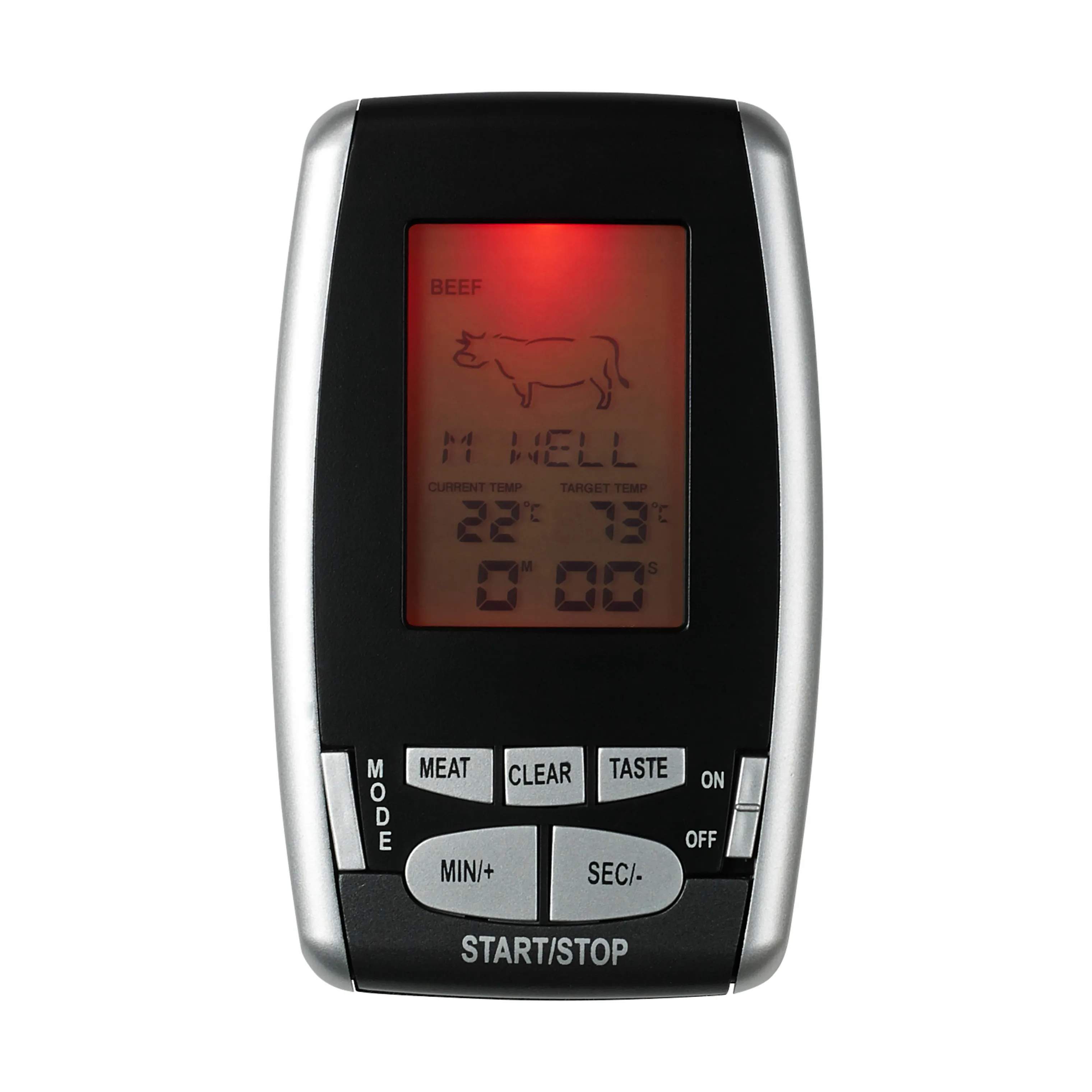Funktion Stegetermometre Digitalt Stegetermometer i Sølvfarvet/sort, 3