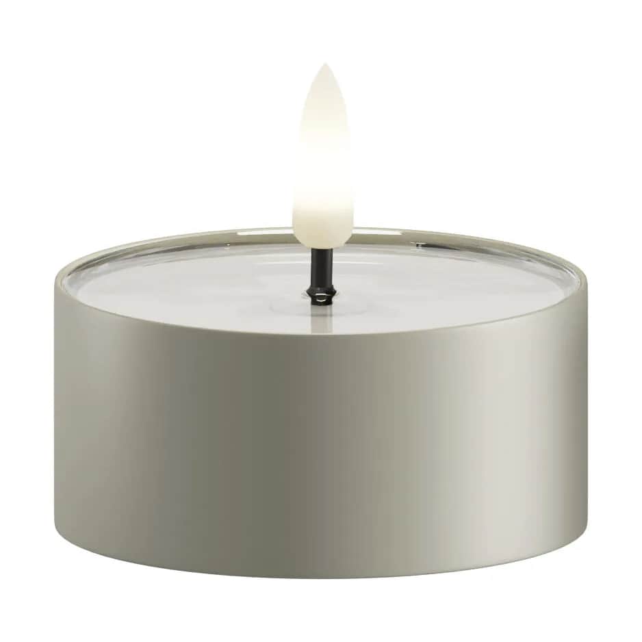 Deluxe Homeart LED-lys Udendørs LED Fyrfadslys - 2 stk. i Salvie grøn , 6,5 cm, 4