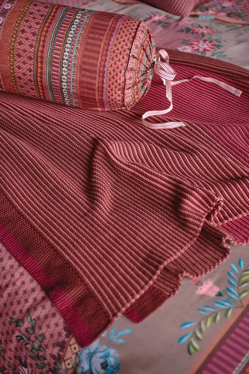 PIP Studio Plaider Blockstripe Plaid i Dark Pink, 6