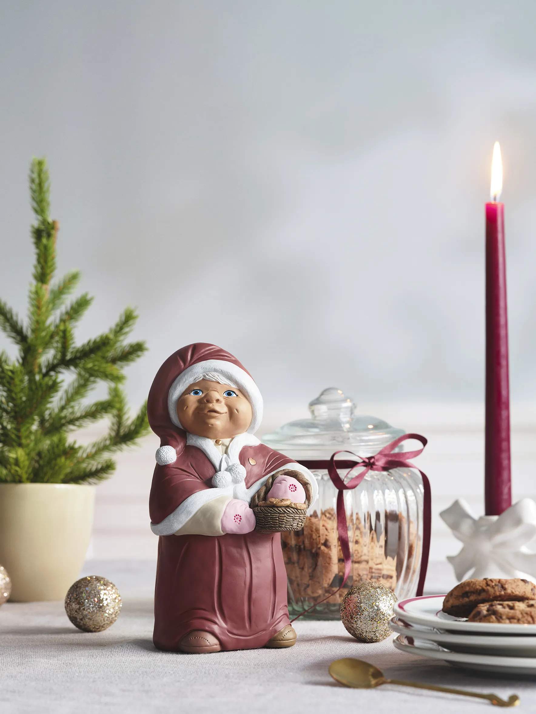 Klarborg Julefigurer Jullemor - 40 års Jubilæum i rød, 2