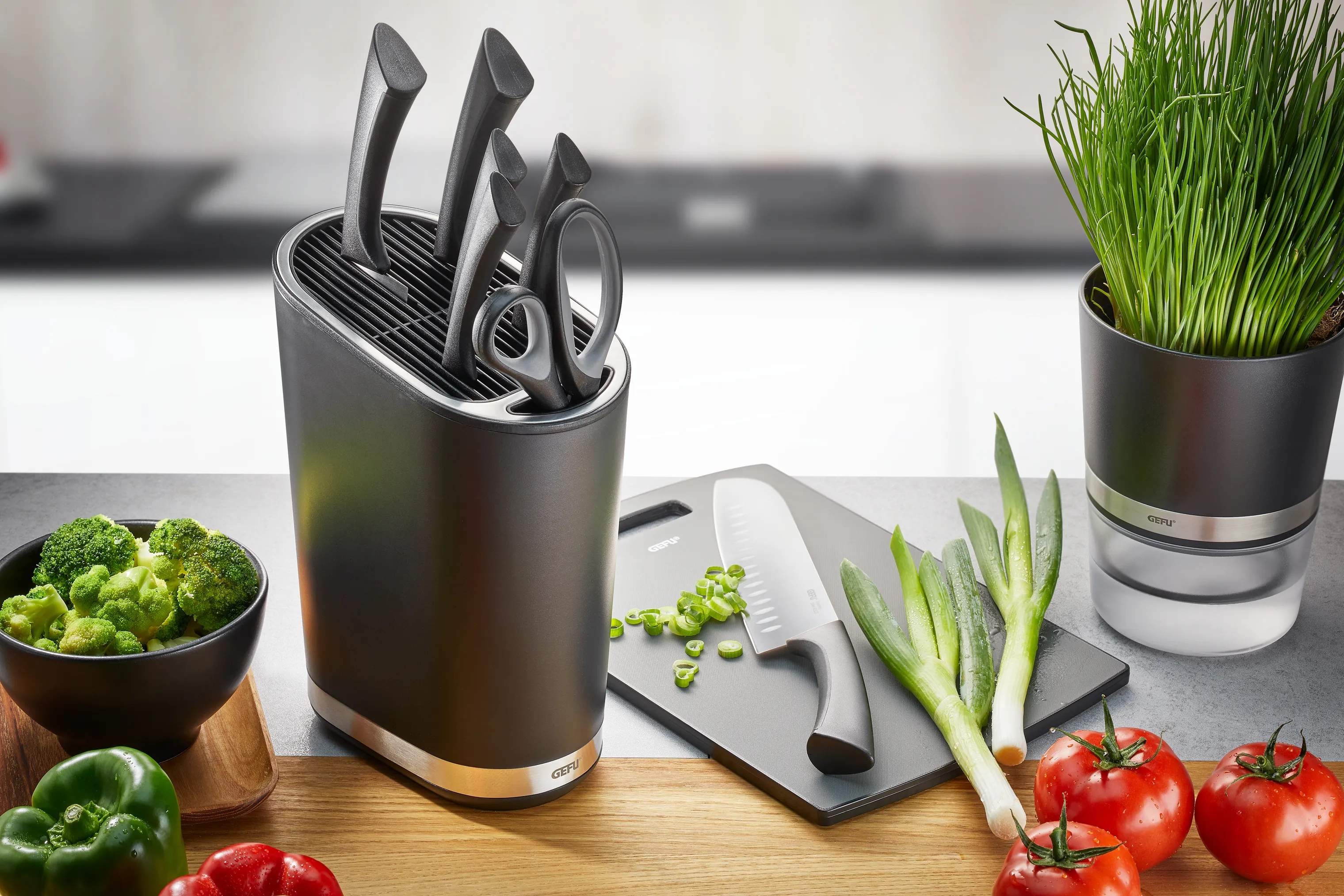 Gefu Knivblokke Smartline Knivblok i sort, 2